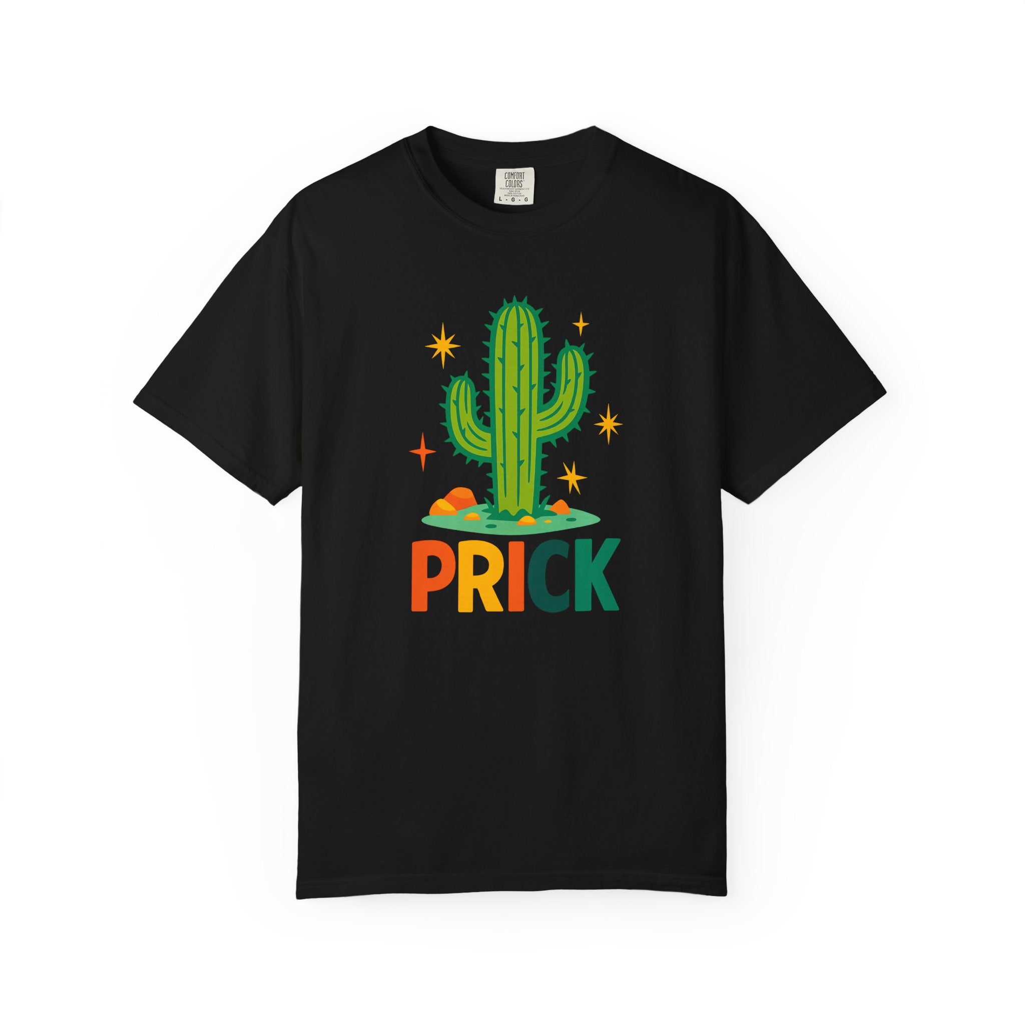 "PRICK" Cactus T-Shirt – Bold Retro Graphic Tee with Mid-Century Attitude