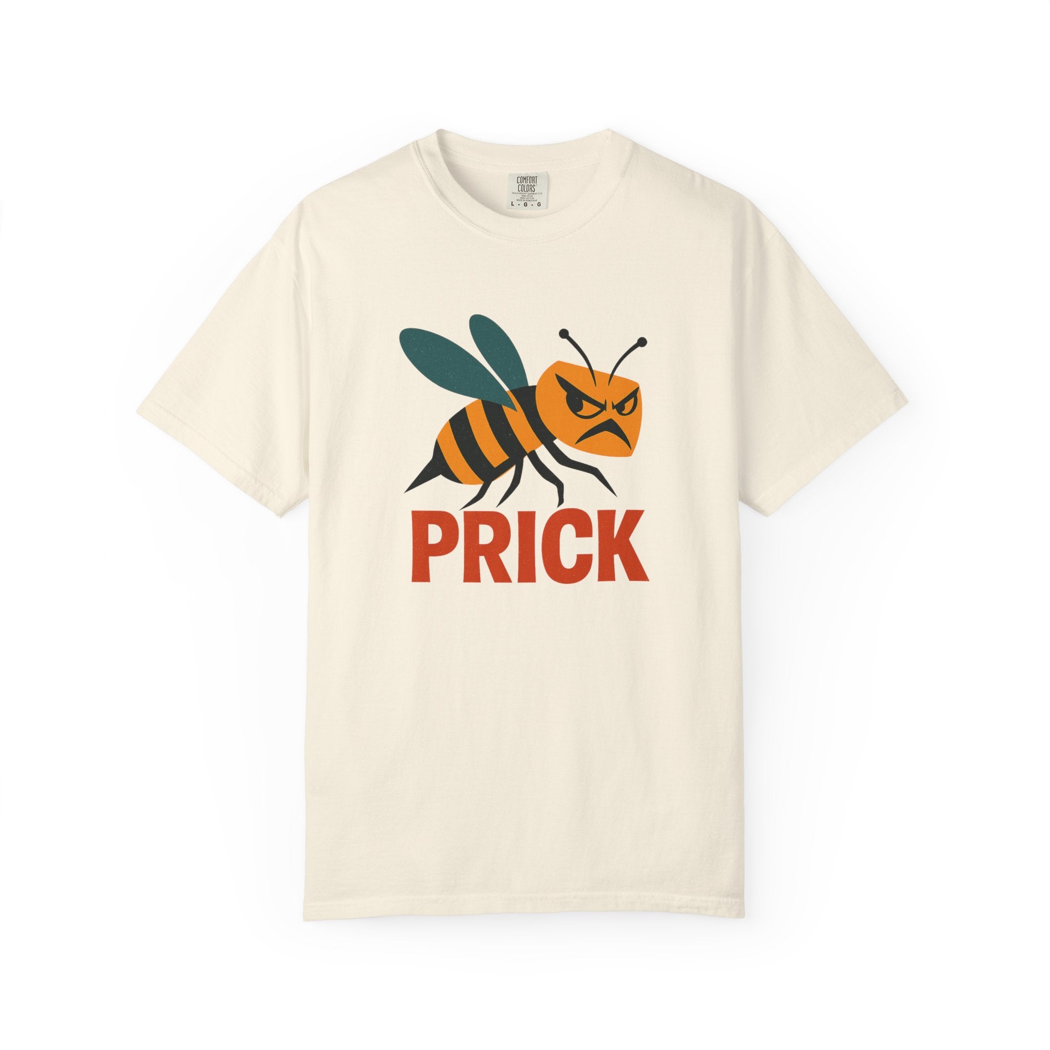 Angry Bee "PRICK" T-Shirt – Bold Retro Humor Tee with Mid-Century Modern Style