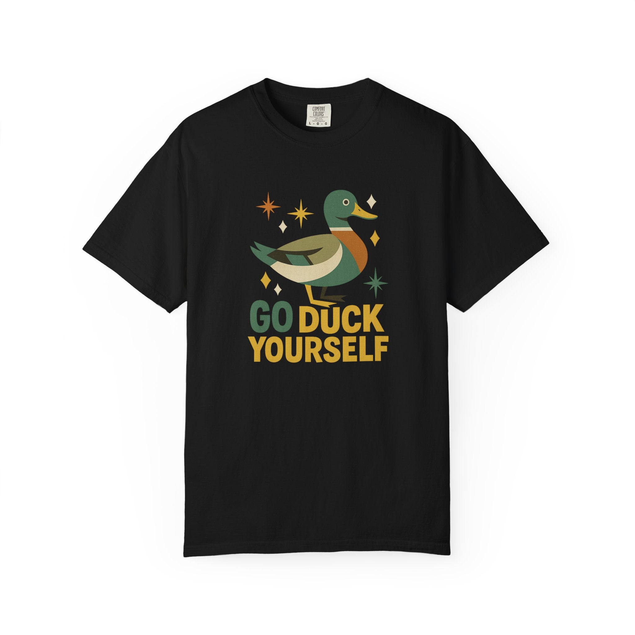 "Go Duck Yourself" T-Shirt – Funny Retro Duck Graphic Tee with Mid-Century Style