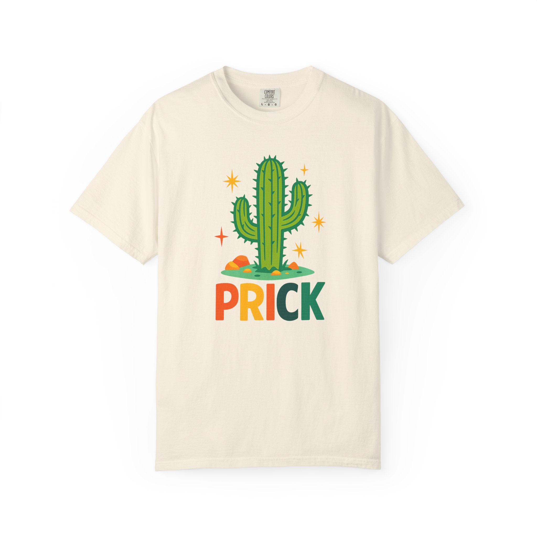 "PRICK" Cactus T-Shirt – Bold Retro Graphic Tee with Mid-Century Attitude