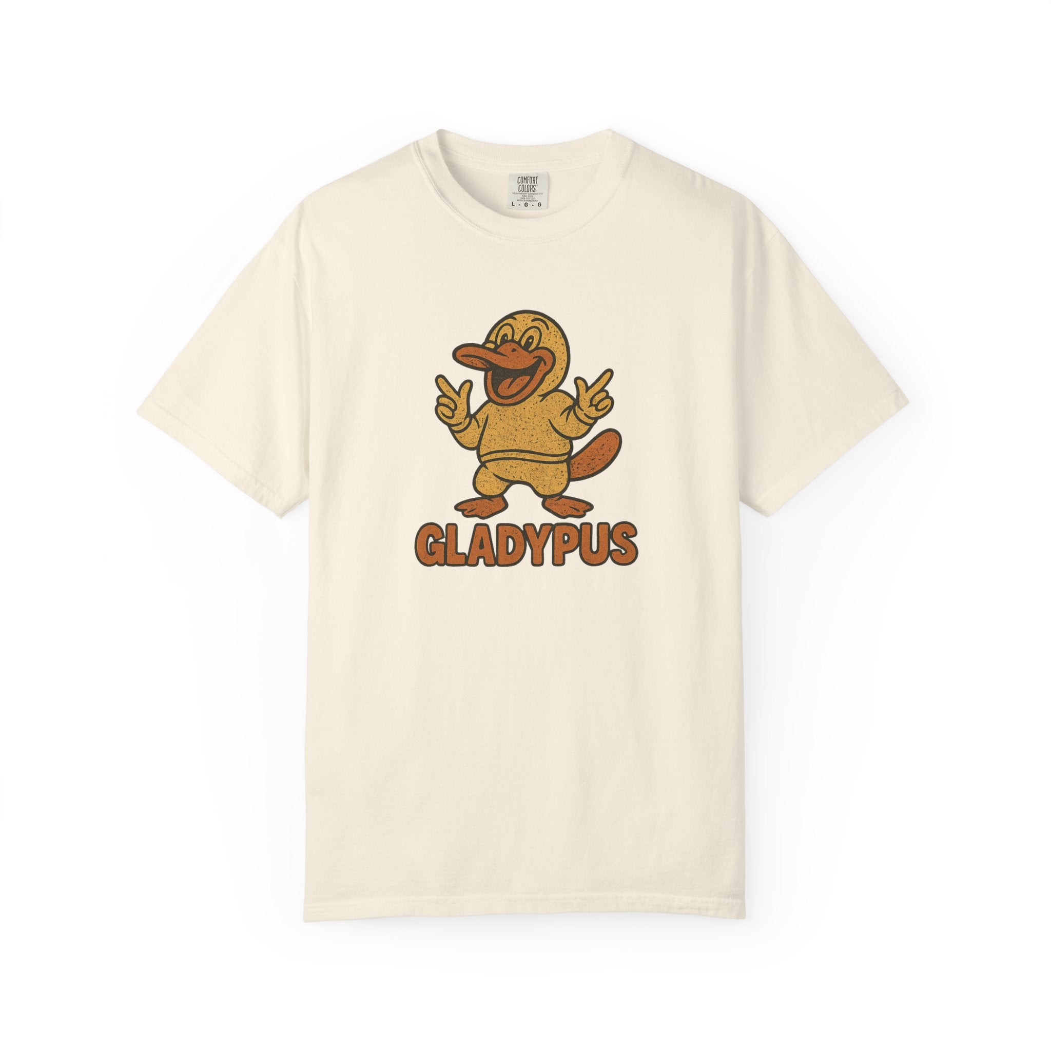 Gladypus T-Shirt – Happy Platypus Pun Tee for the Chronically Chill