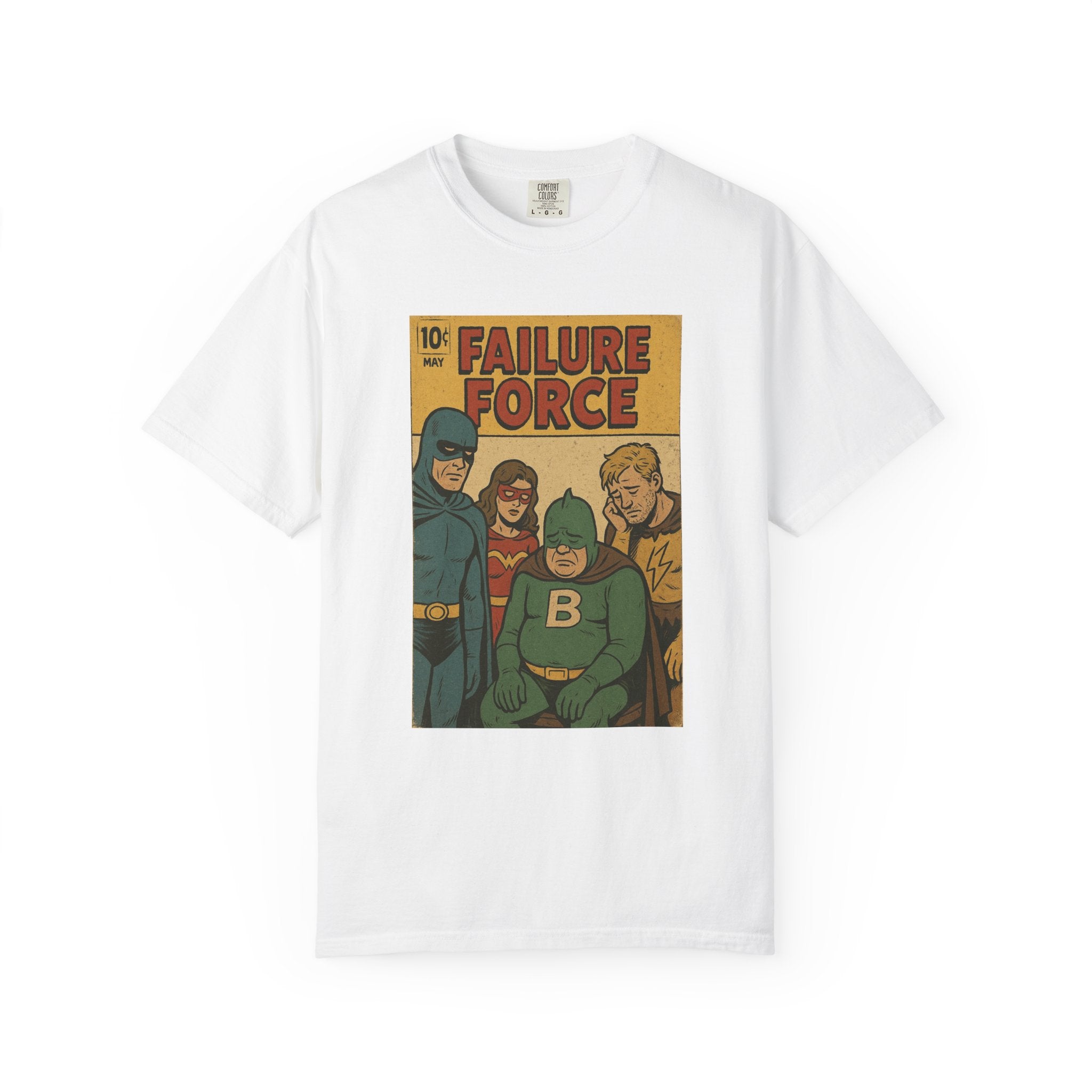 The Saddest Superteam – Retro Comic Despair T-Shirt