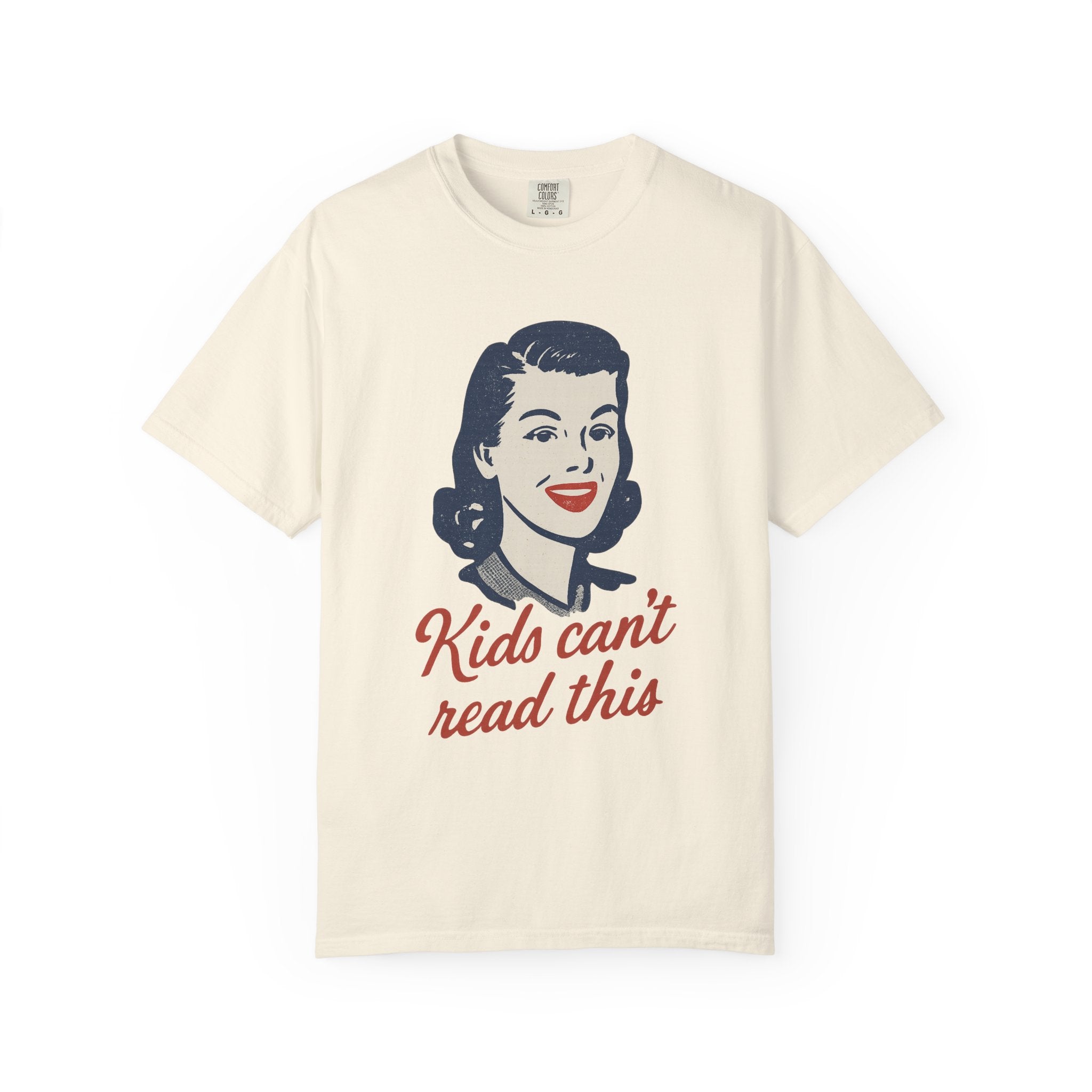 “Kids Can’t Read This” T-Shirt – Retro Cursive Joke Tee About Generational Literacy Gaps