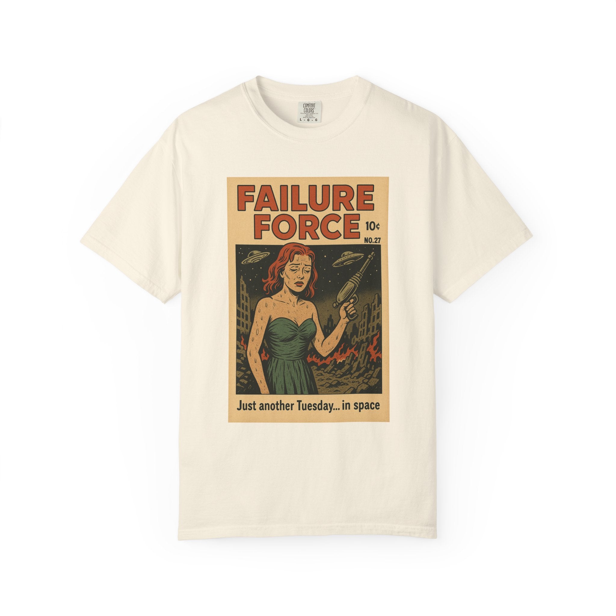 Just Another Tuesday… in Space – Vintage Comic Sci-Fi Meltdown Tee