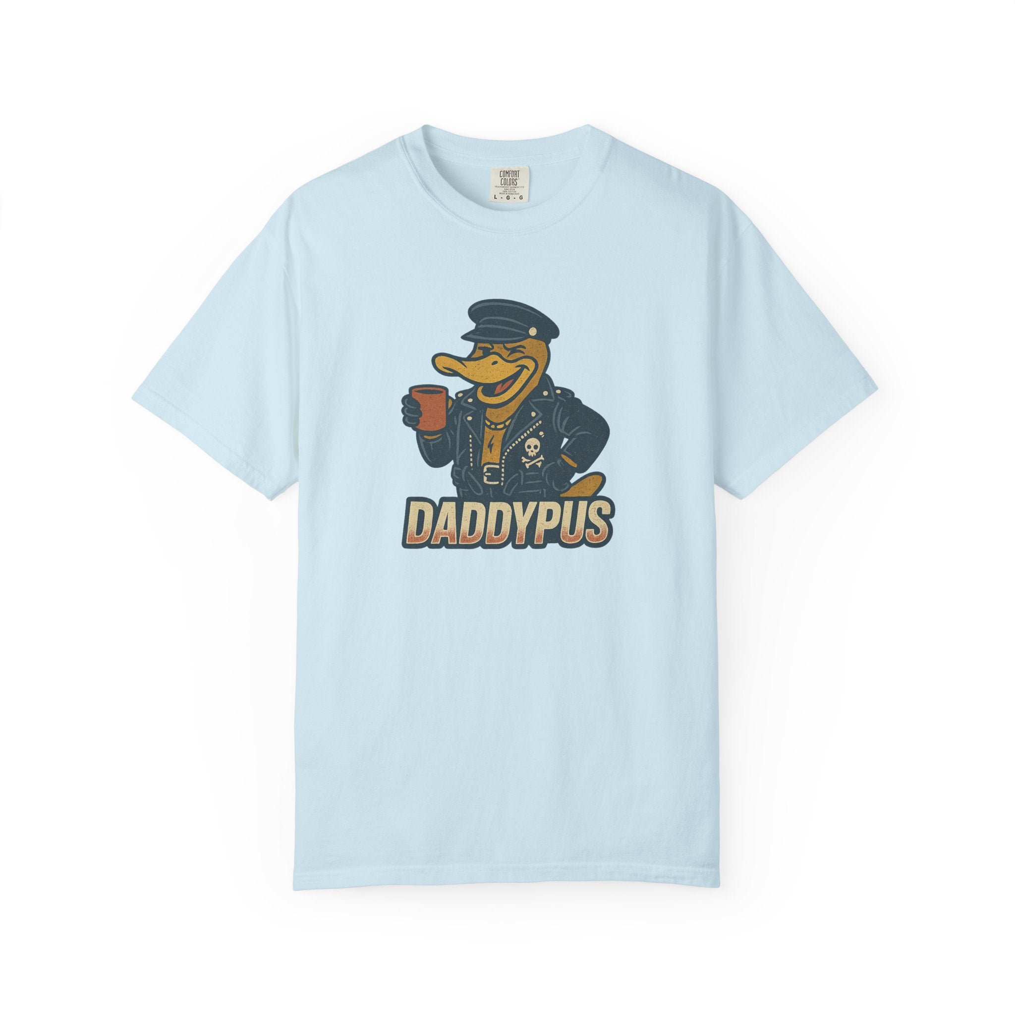 “DADDYPUS” T-Shirt – Funny Leather Daddy Platypus Pun Shirt for Bold Weirdos