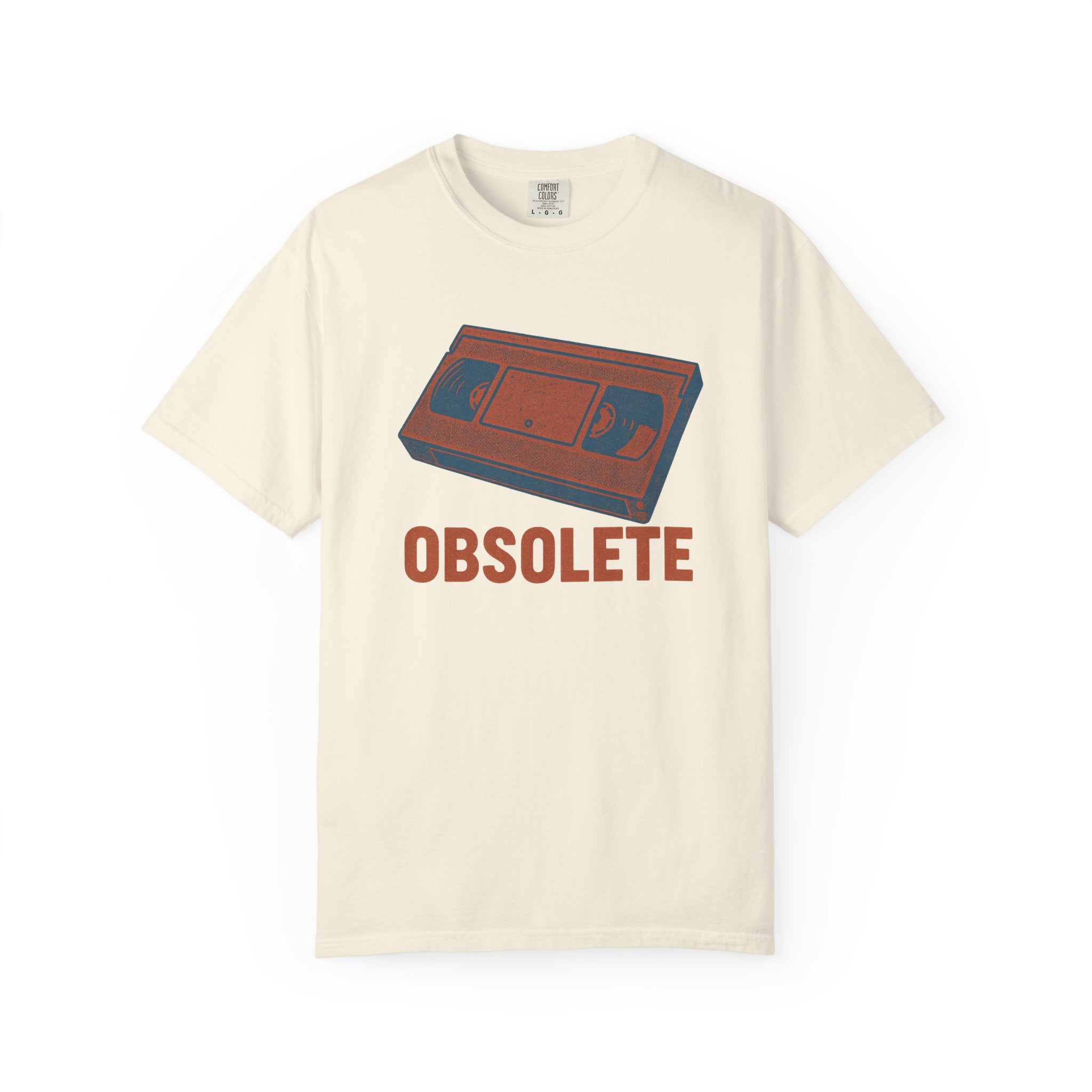 “OBSOLETE” VHS Tape T-Shirt – Retro Nostalgia with a Side of Existential Dread