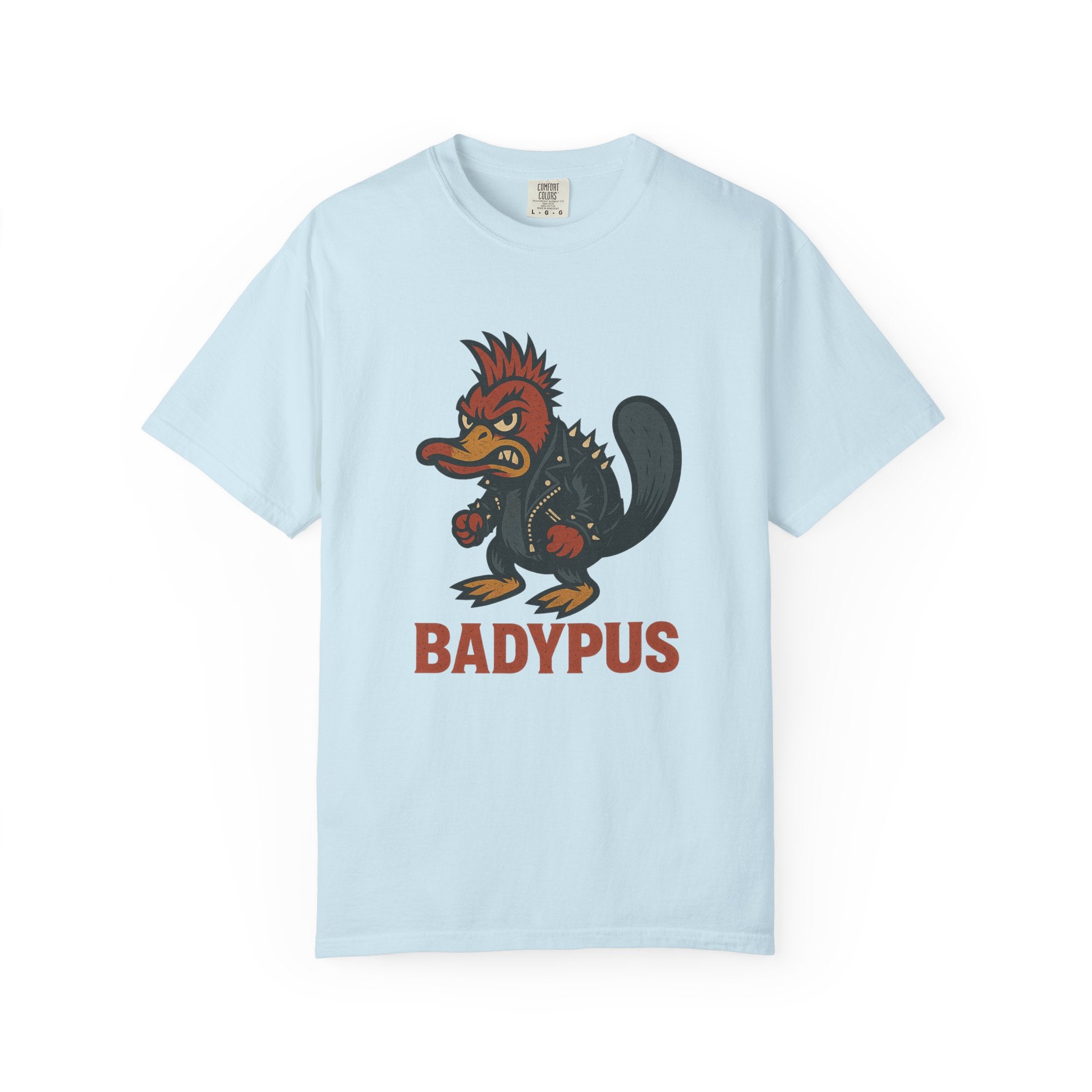 “Badypus” T-Shirt – Angry Punk Platypus Pun Tee for Rule Breakers and Weirdos