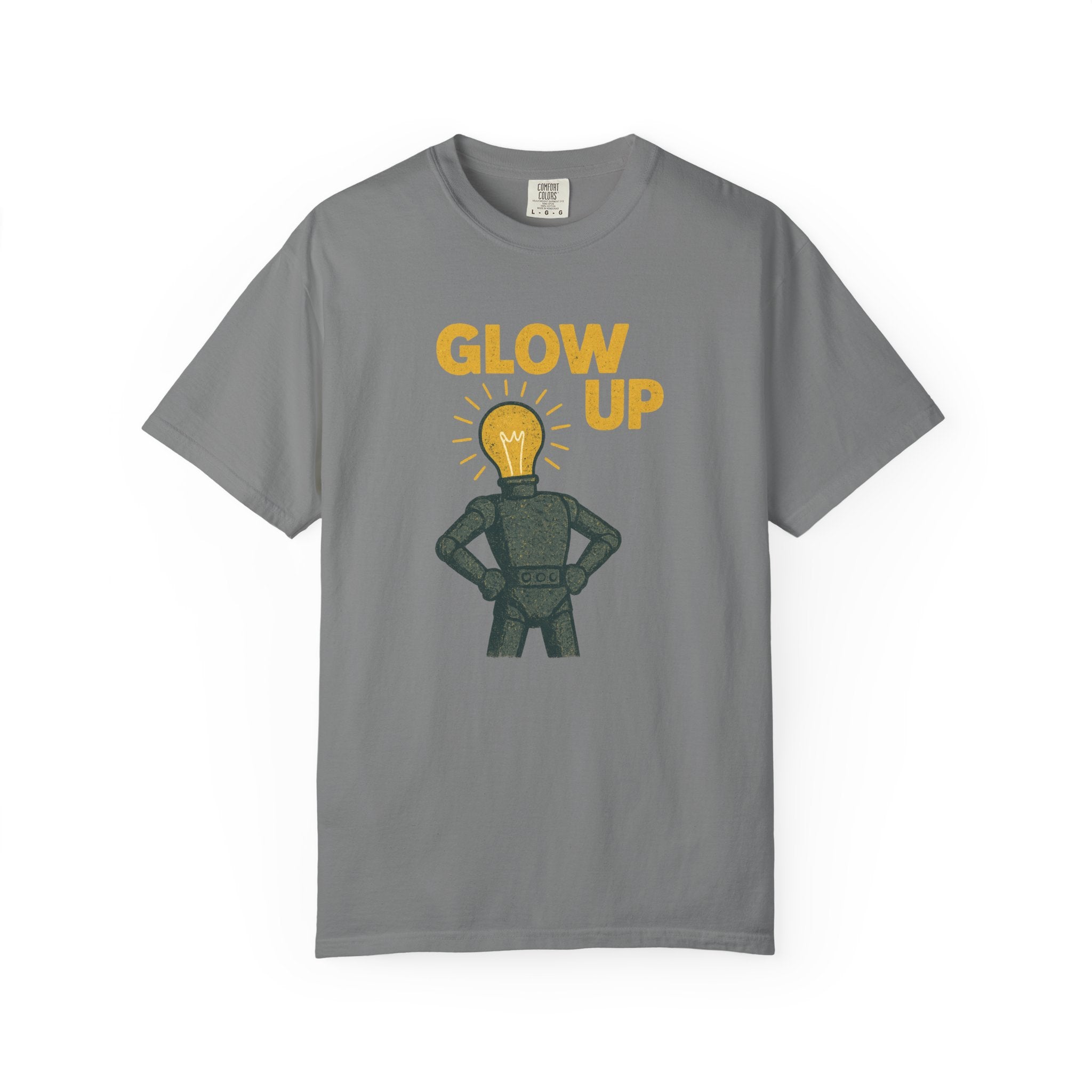 Glow Up Lightbulb Robot T-Shirt