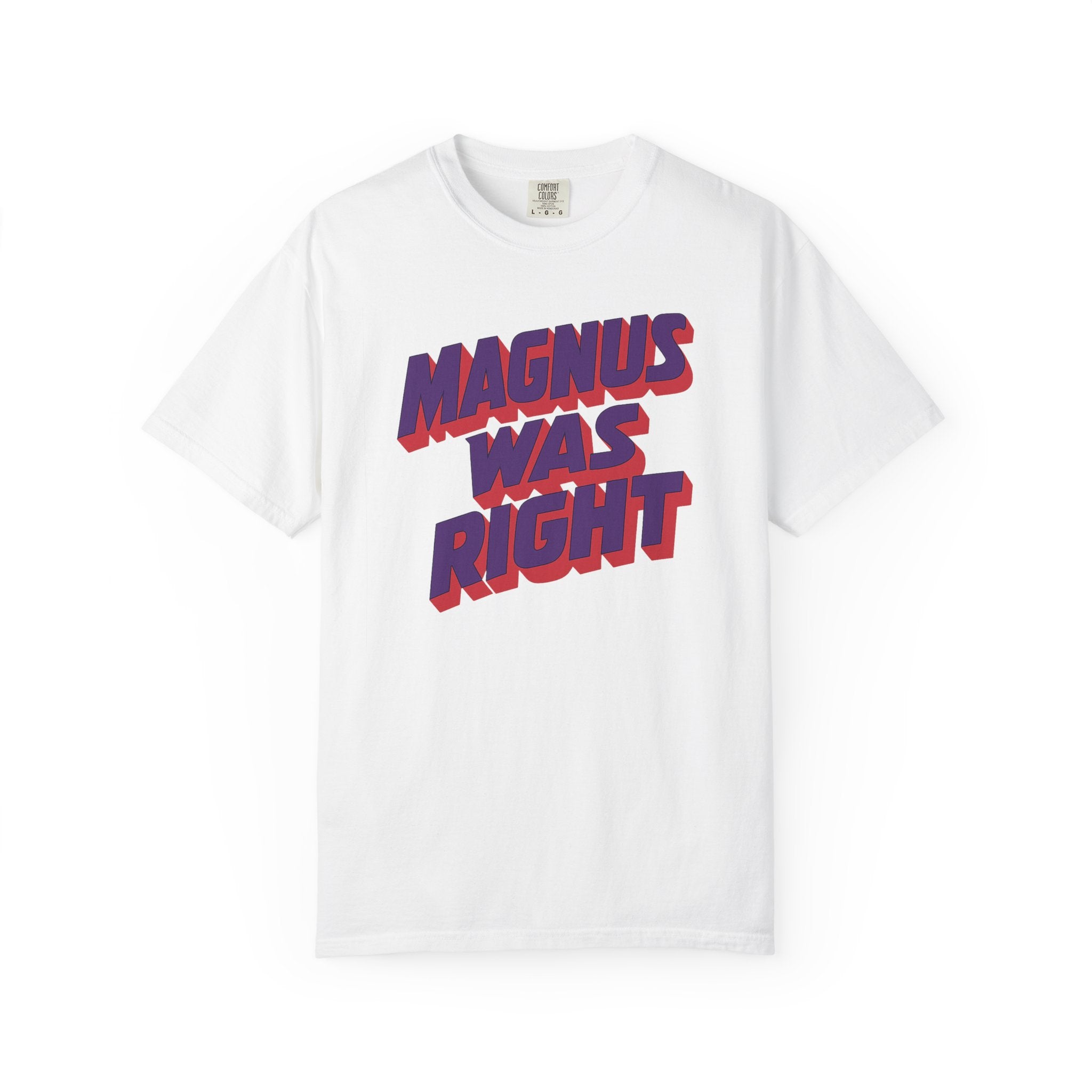 Magnus Was Right – Bold Retro Comic Book Statement Tee