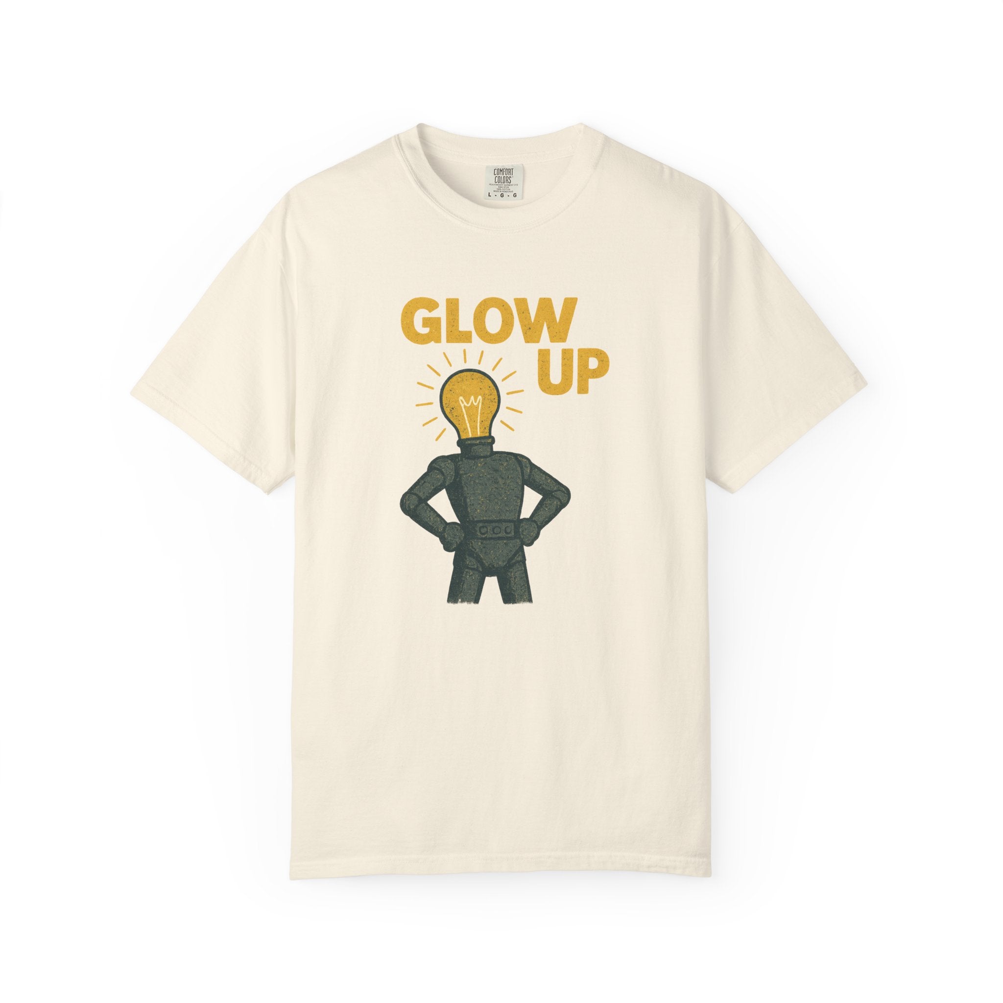 Glow Up Lightbulb Robot T-Shirt