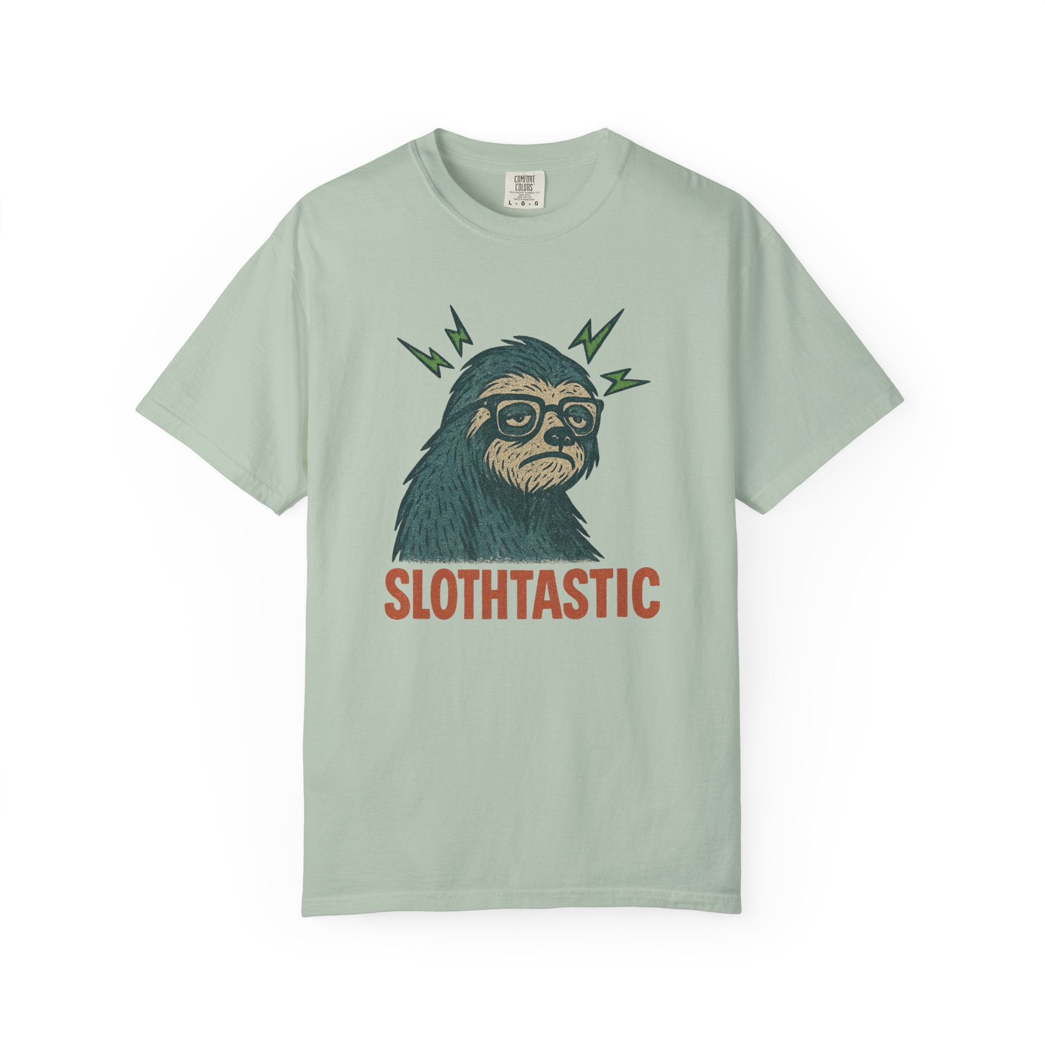 “SLOTHTASTIC” Sloth T-Shirt – Geeky Chill Vibes with Retro Animal Attitude