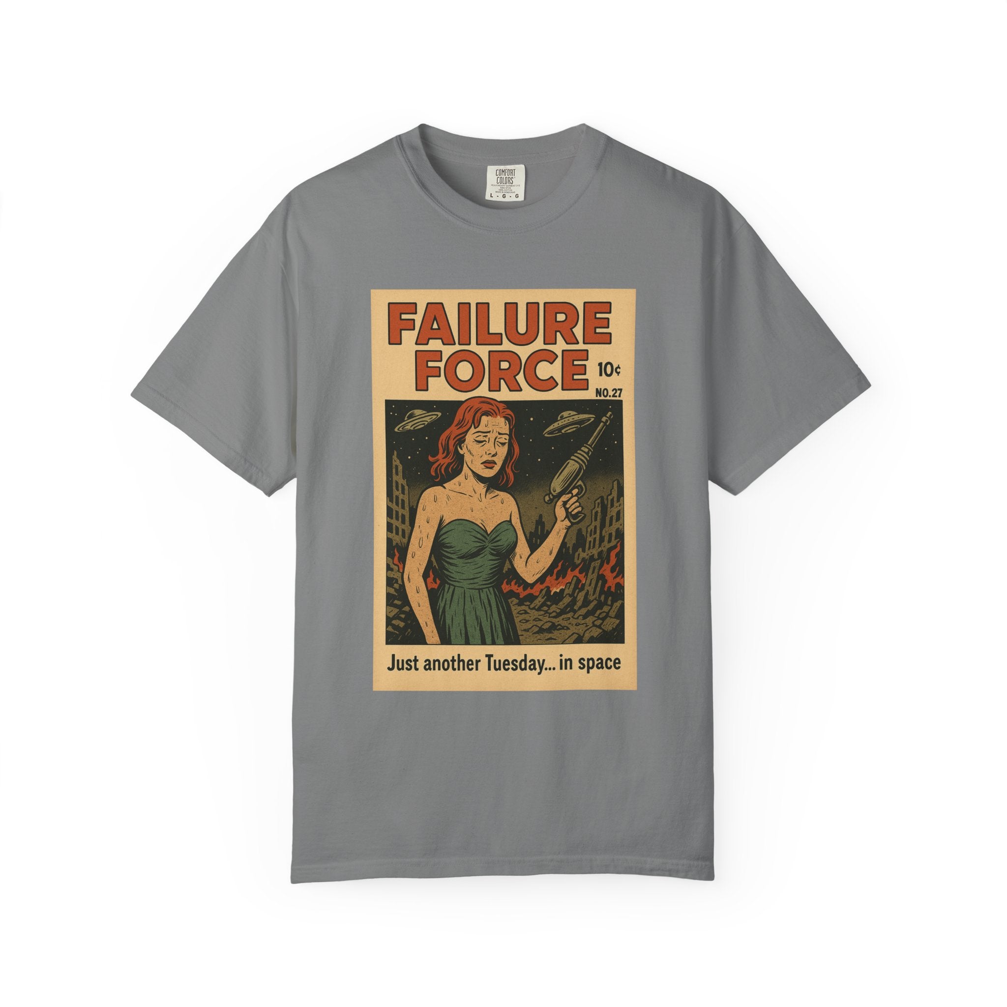 Just Another Tuesday… in Space – Vintage Comic Sci-Fi Meltdown Tee