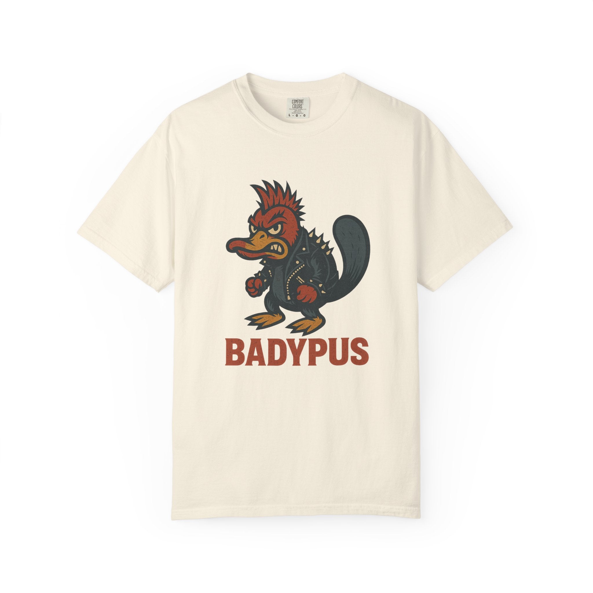 “Badypus” T-Shirt – Angry Punk Platypus Pun Tee for Rule Breakers and Weirdos