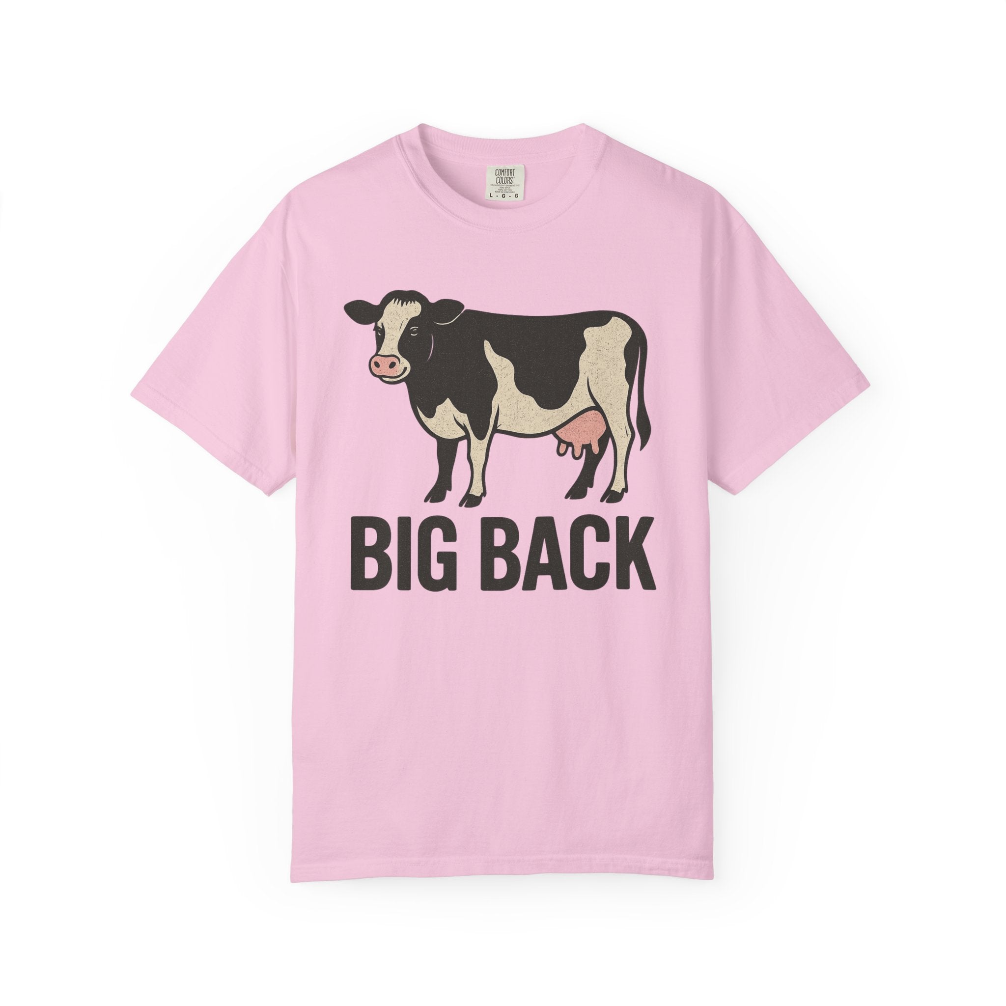 “Big Back” Cow T-Shirt – Weird Gen Z Humor Tee with Retro Farm Vibes