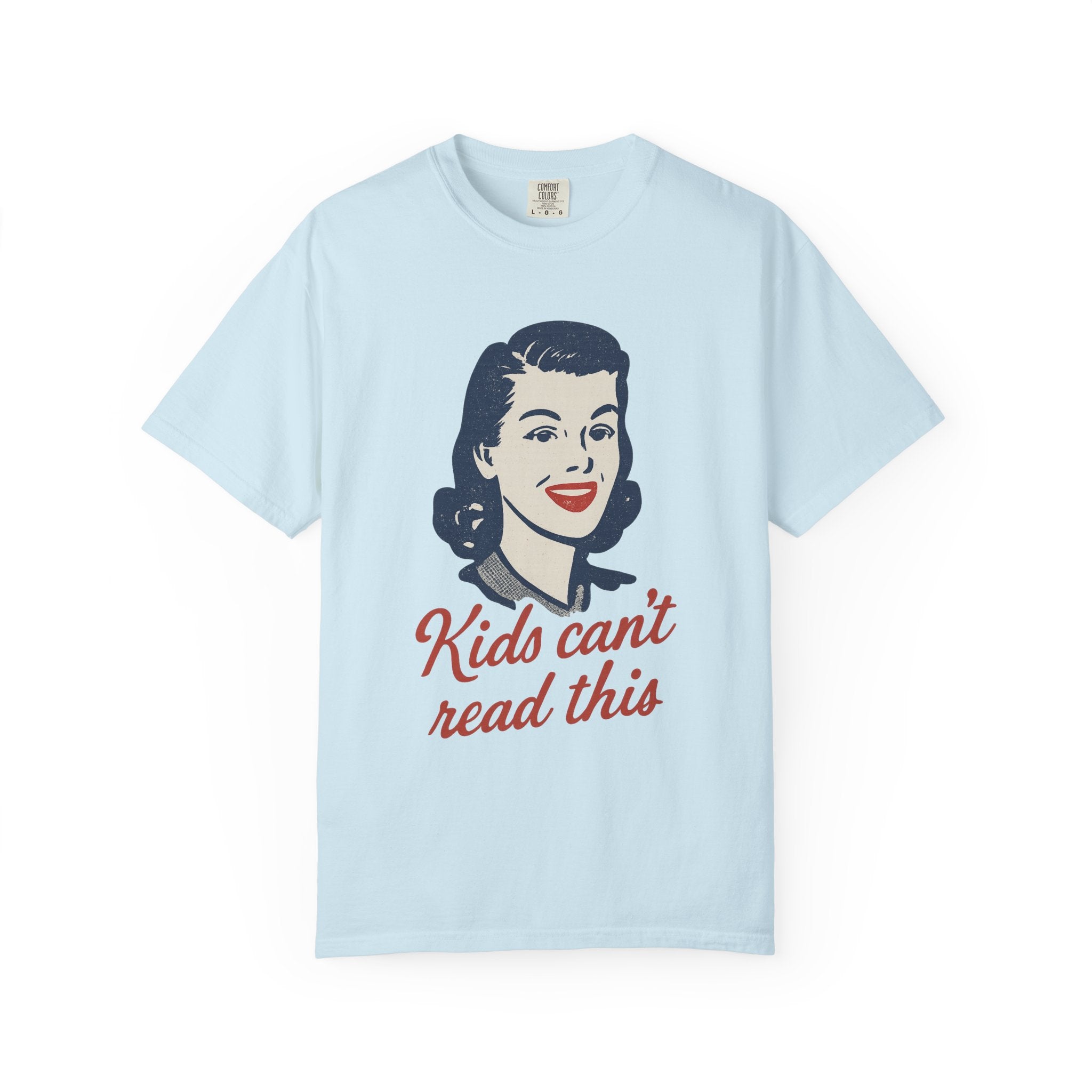 “Kids Can’t Read This” T-Shirt – Retro Cursive Joke Tee About Generational Literacy Gaps
