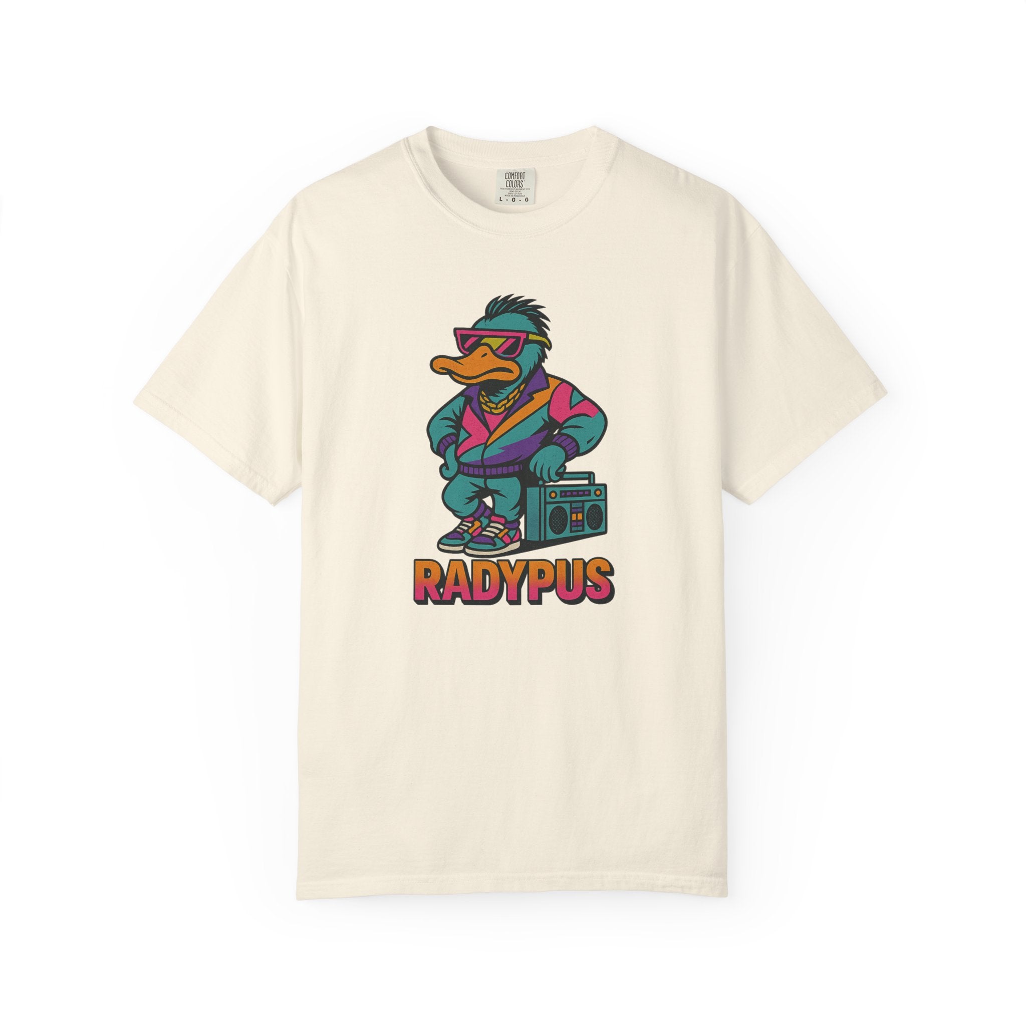 “Radypus” T-Shirt – Retro 80s Platypus Pun Tee for Vintage Vibes and Maximum Swagger
