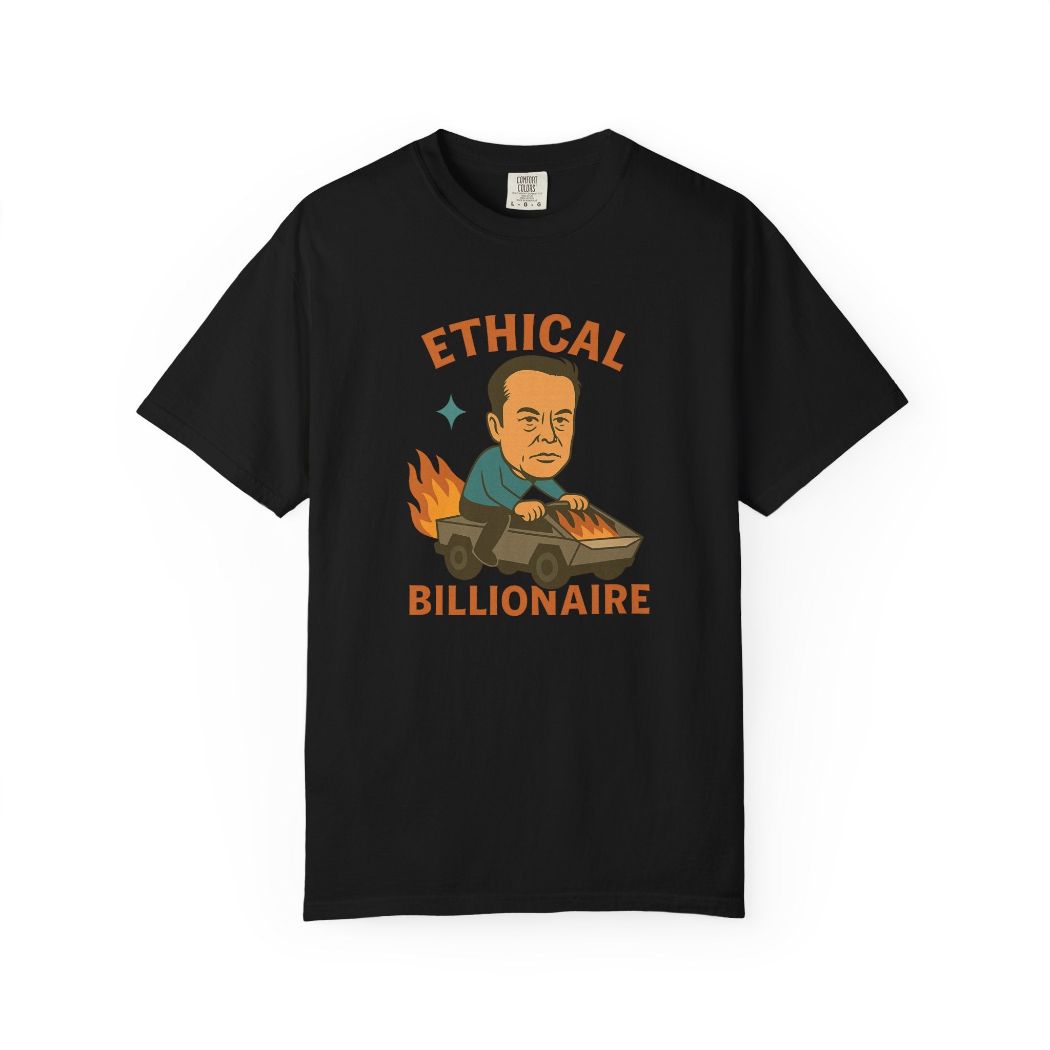 Dumpster Fire Driving Ethical Billionaire T-Shirt