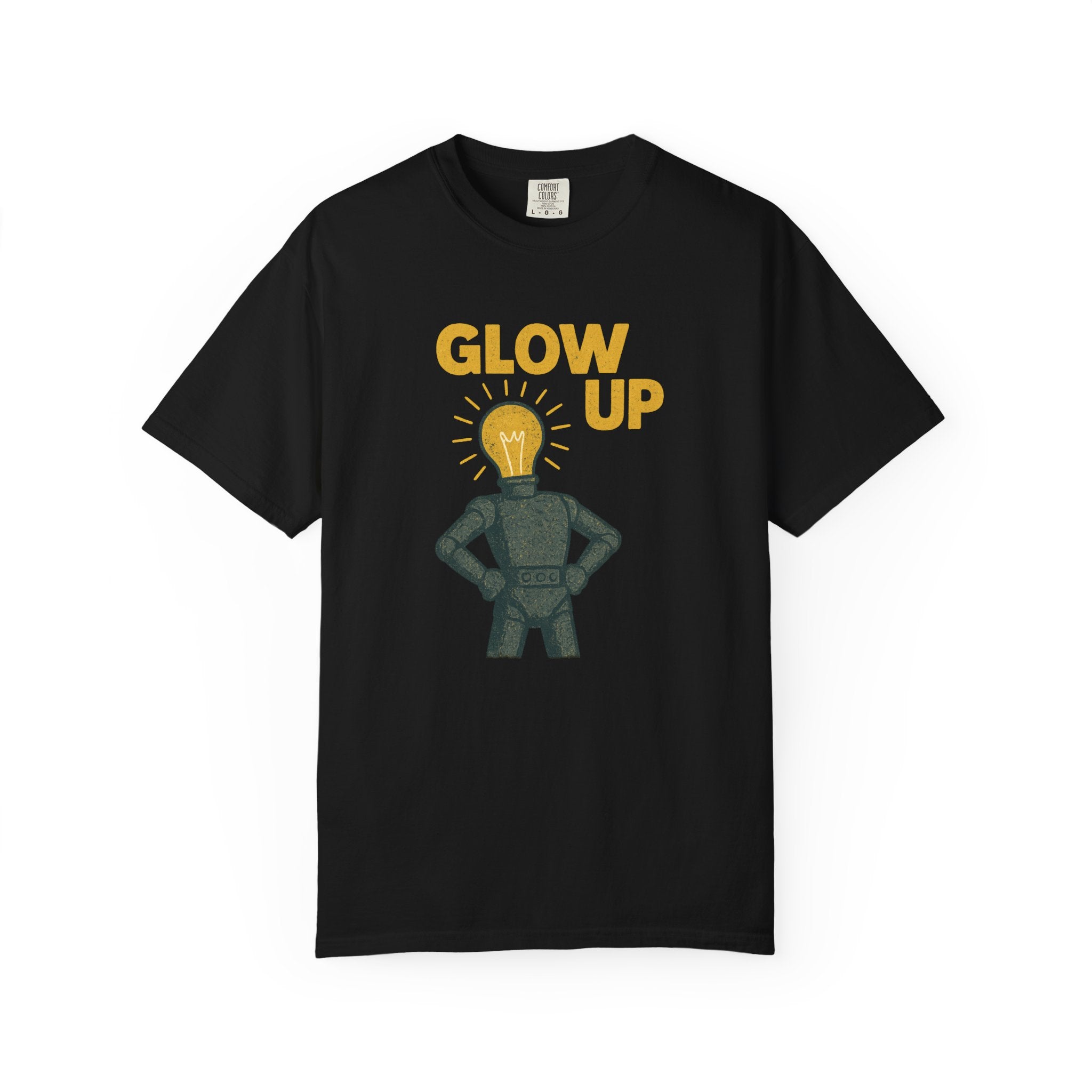 Glow Up Lightbulb Robot T-Shirt
