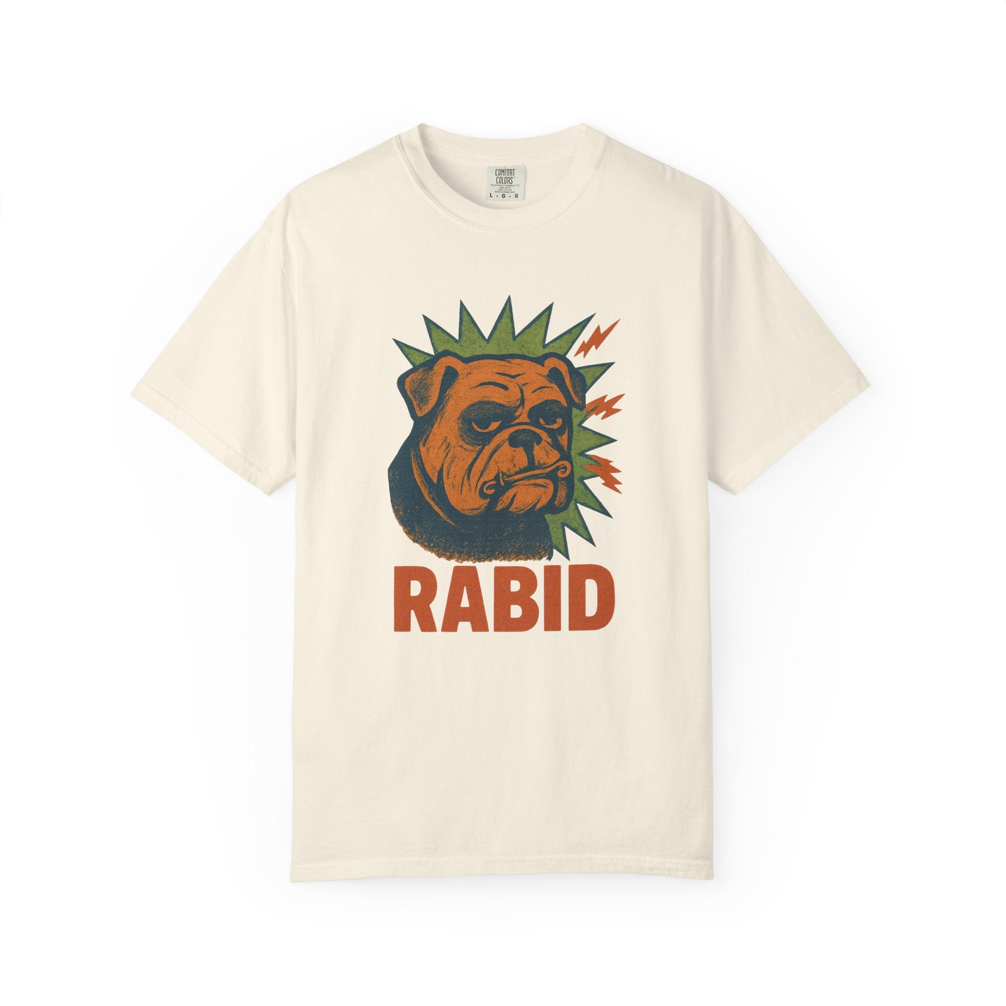“RABID” Bulldog T-Shirt – Angry Mascot Energy for the Emotionally Feral