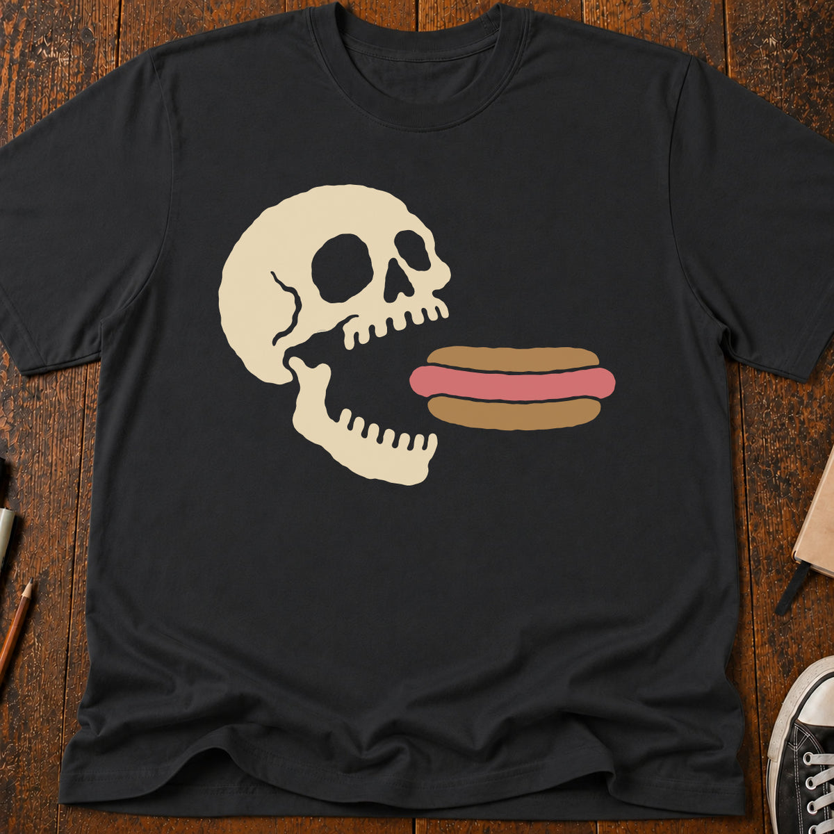 Hot Dog Skull T-Shirt