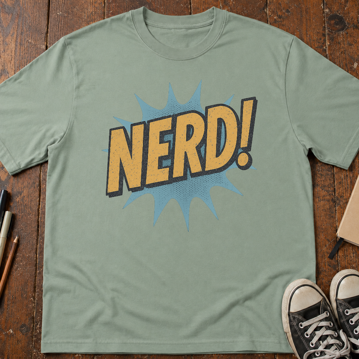 NERD! Comic Sound Effect T-Shirt