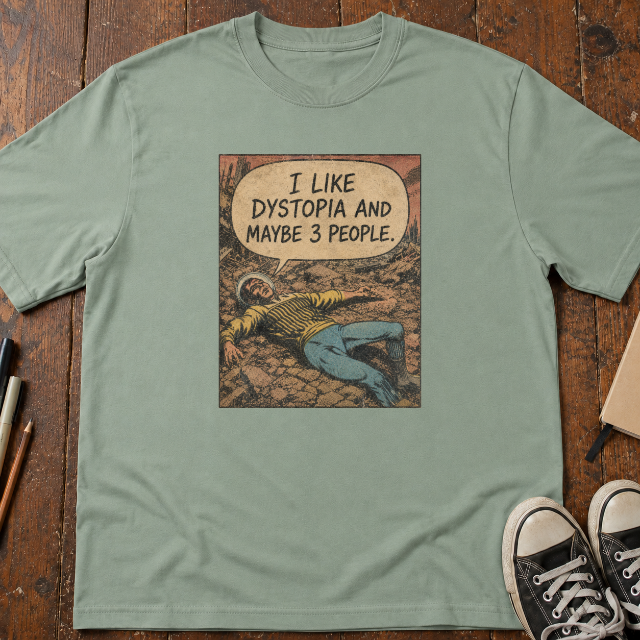 Dystopia and Three People T-Shirt