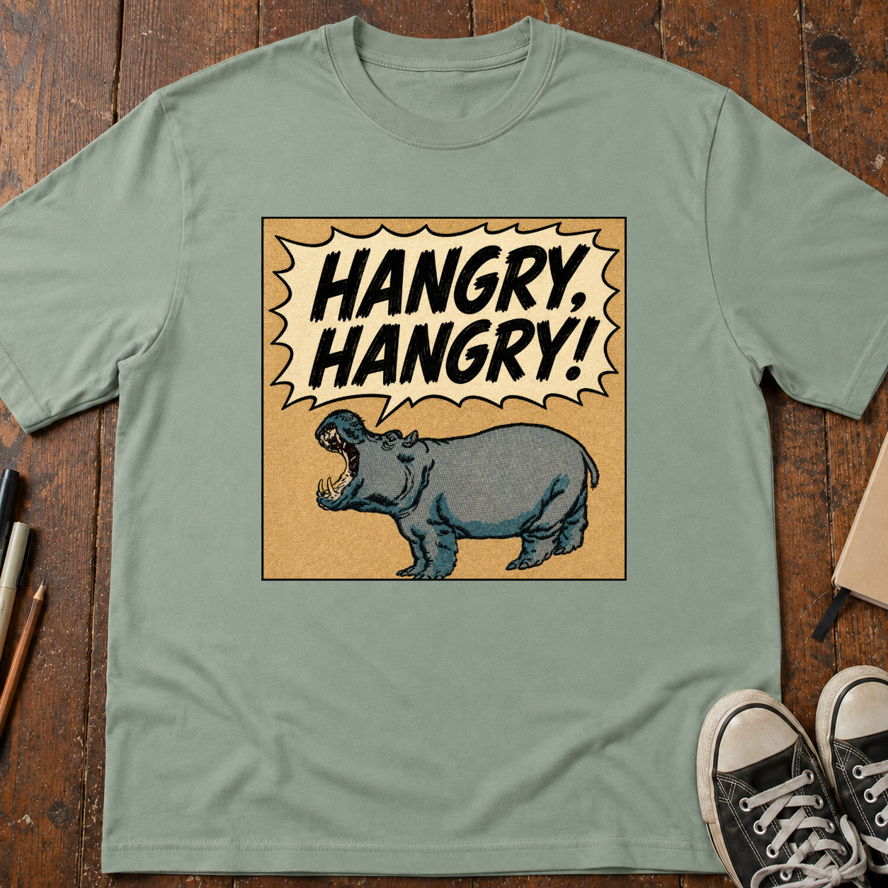 Hangry, Hangry Hippo T-Shirt