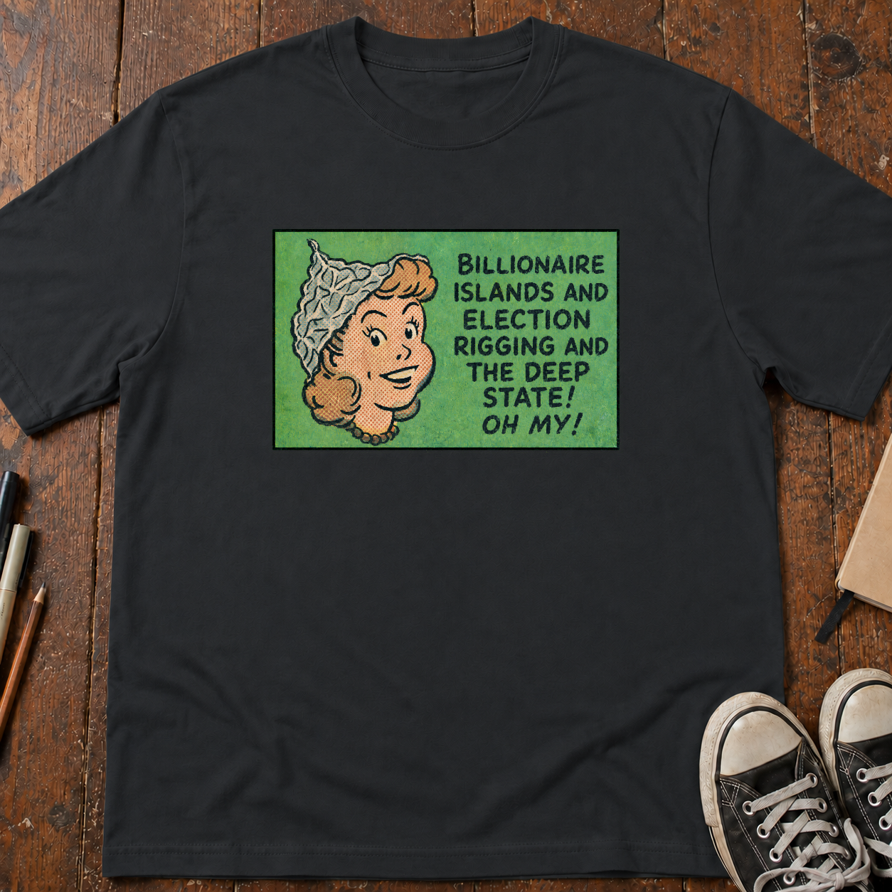 Tinfoil Hat Conspiracy T-Shirt