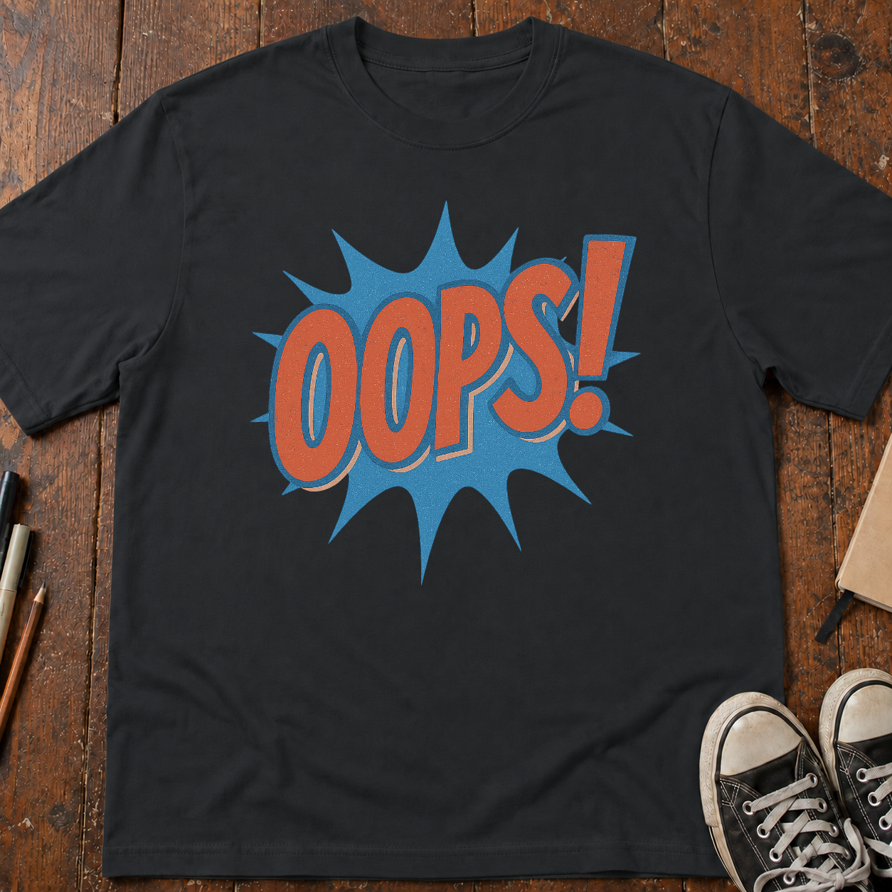 Oops! Comic Sound Effect T-Shirt