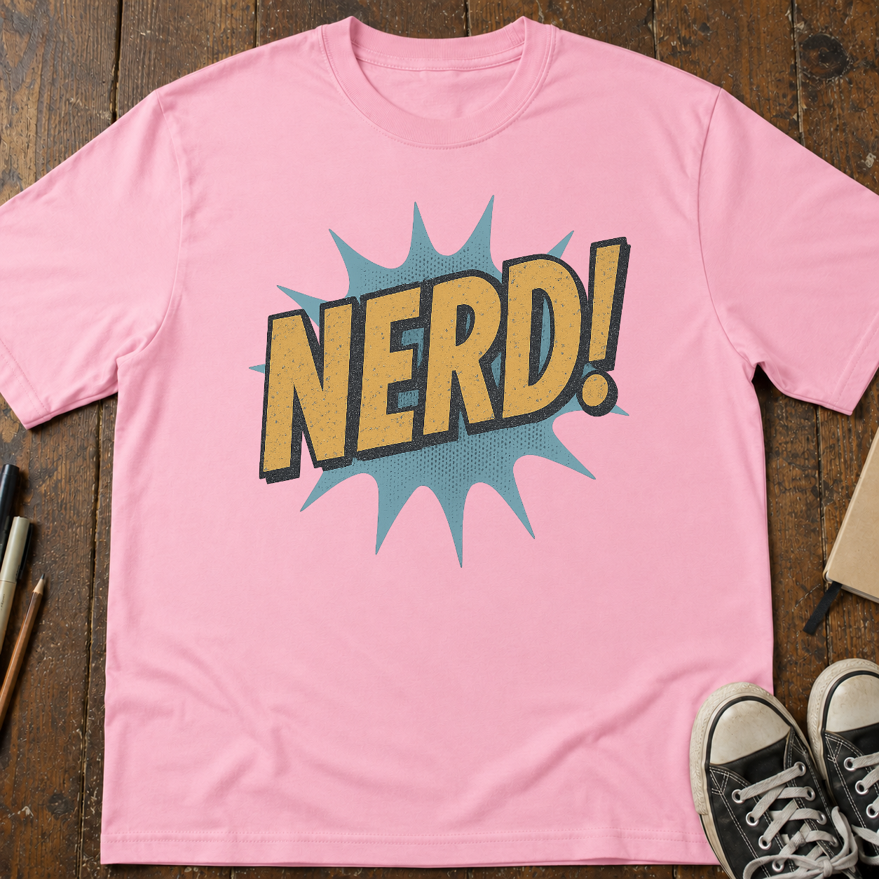 NERD! Comic Sound Effect T-Shirt