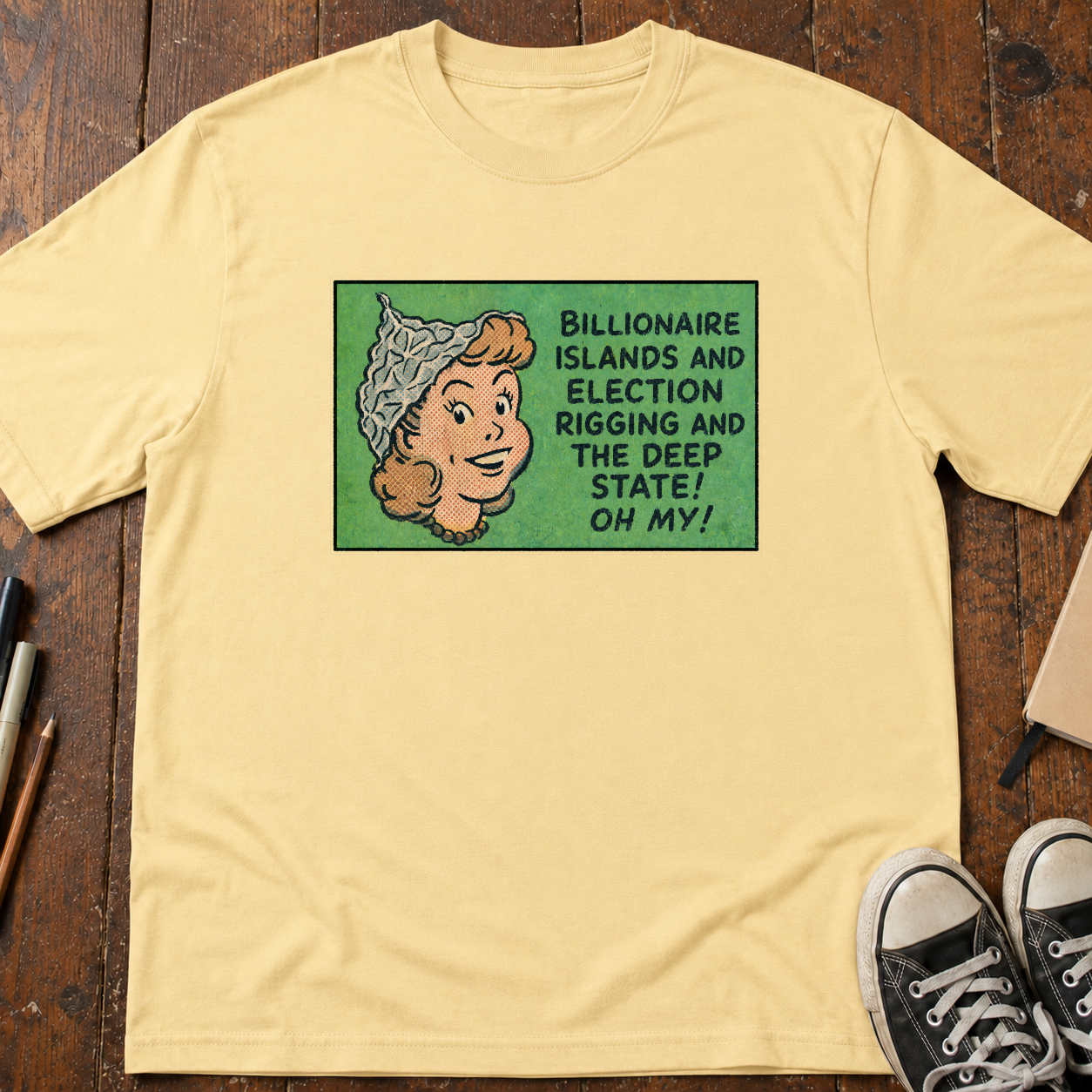 Tinfoil Hat Conspiracy T-Shirt