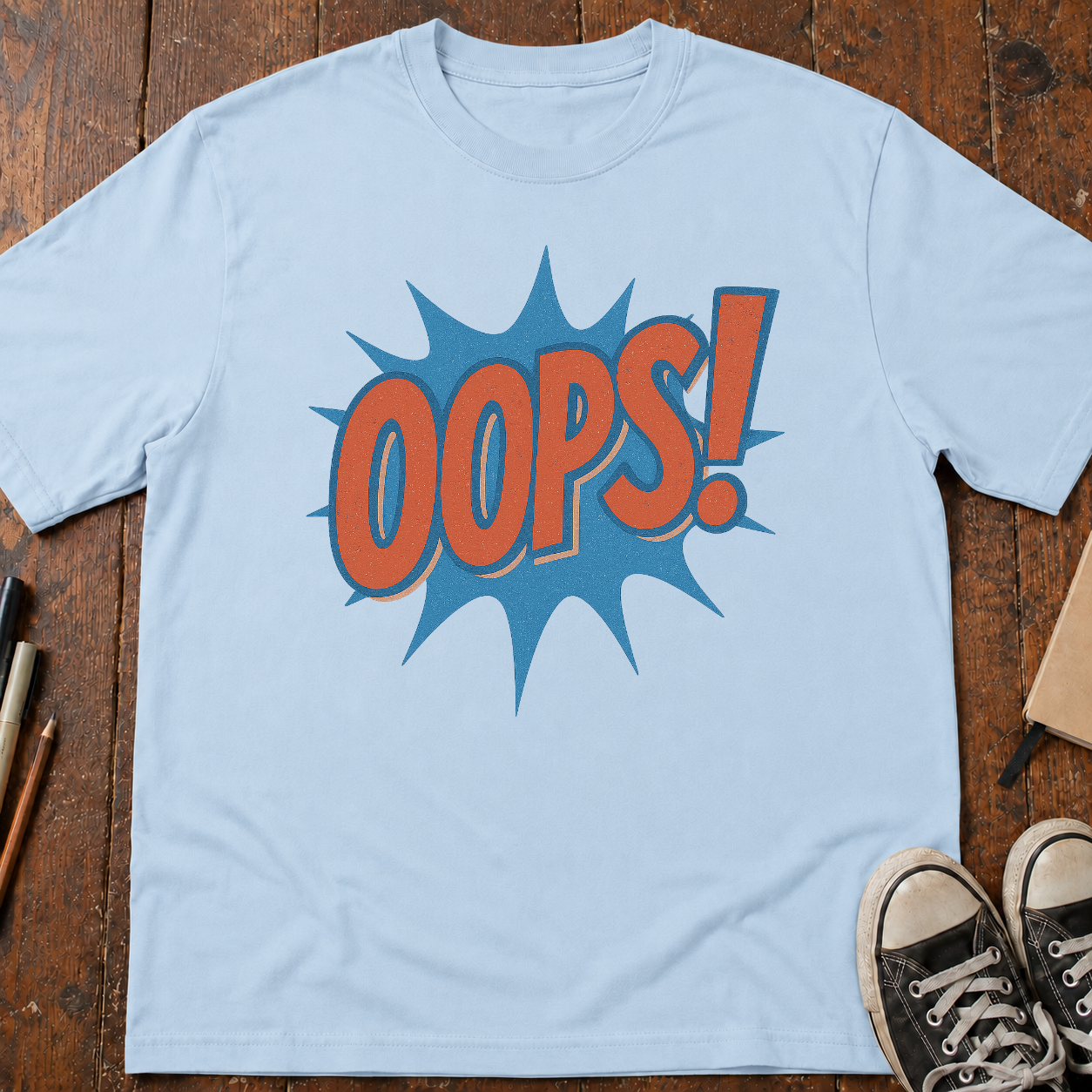 Oops! Comic Sound Effect T-Shirt