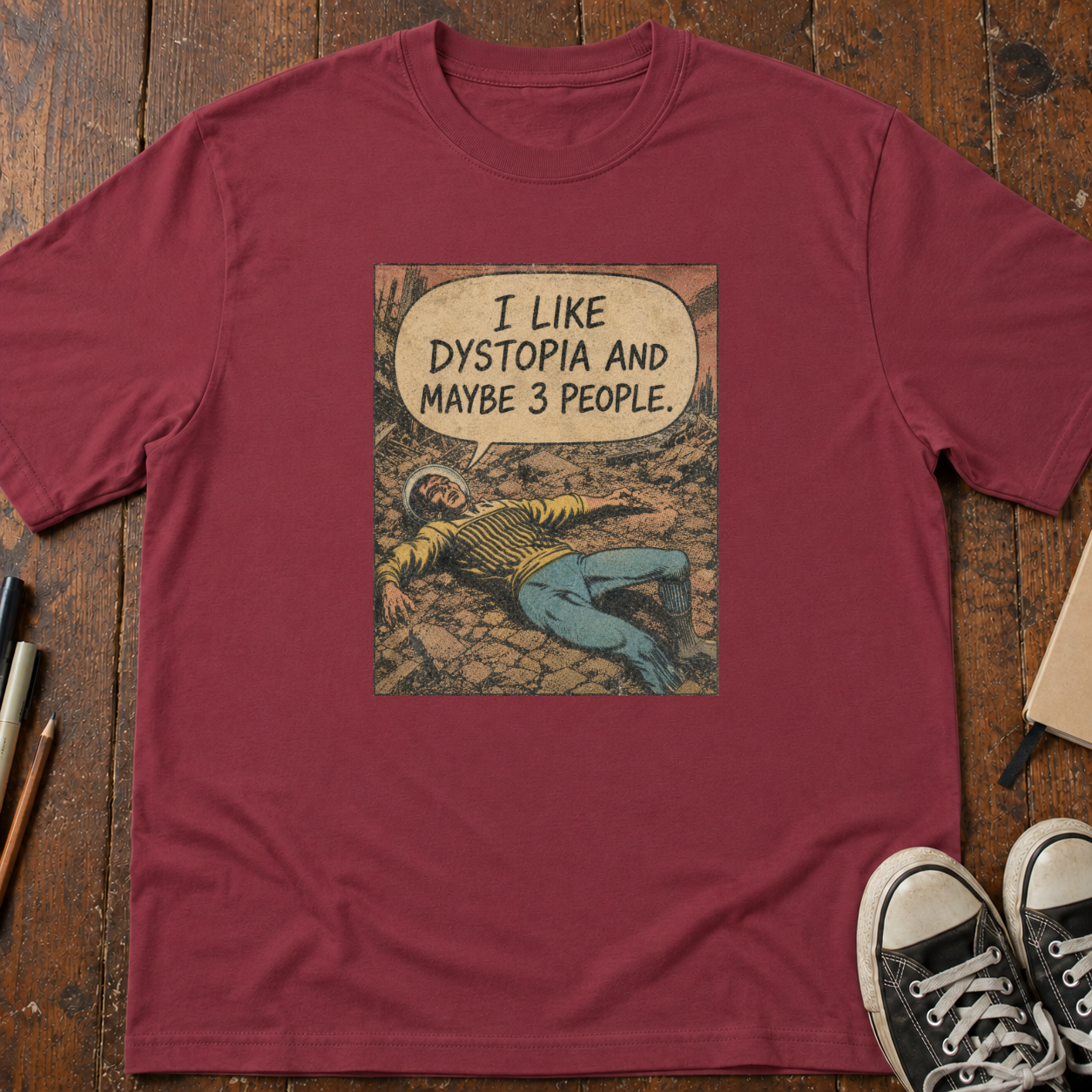 Dystopia and Three People T-Shirt
