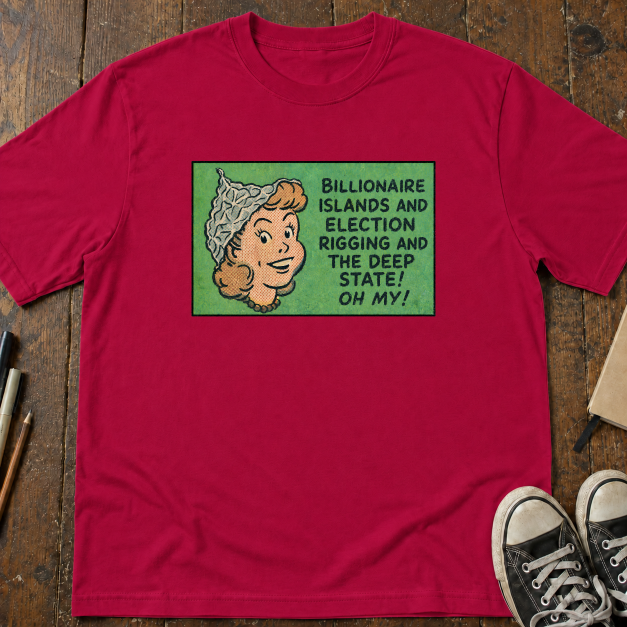 Tinfoil Hat Conspiracy T-Shirt