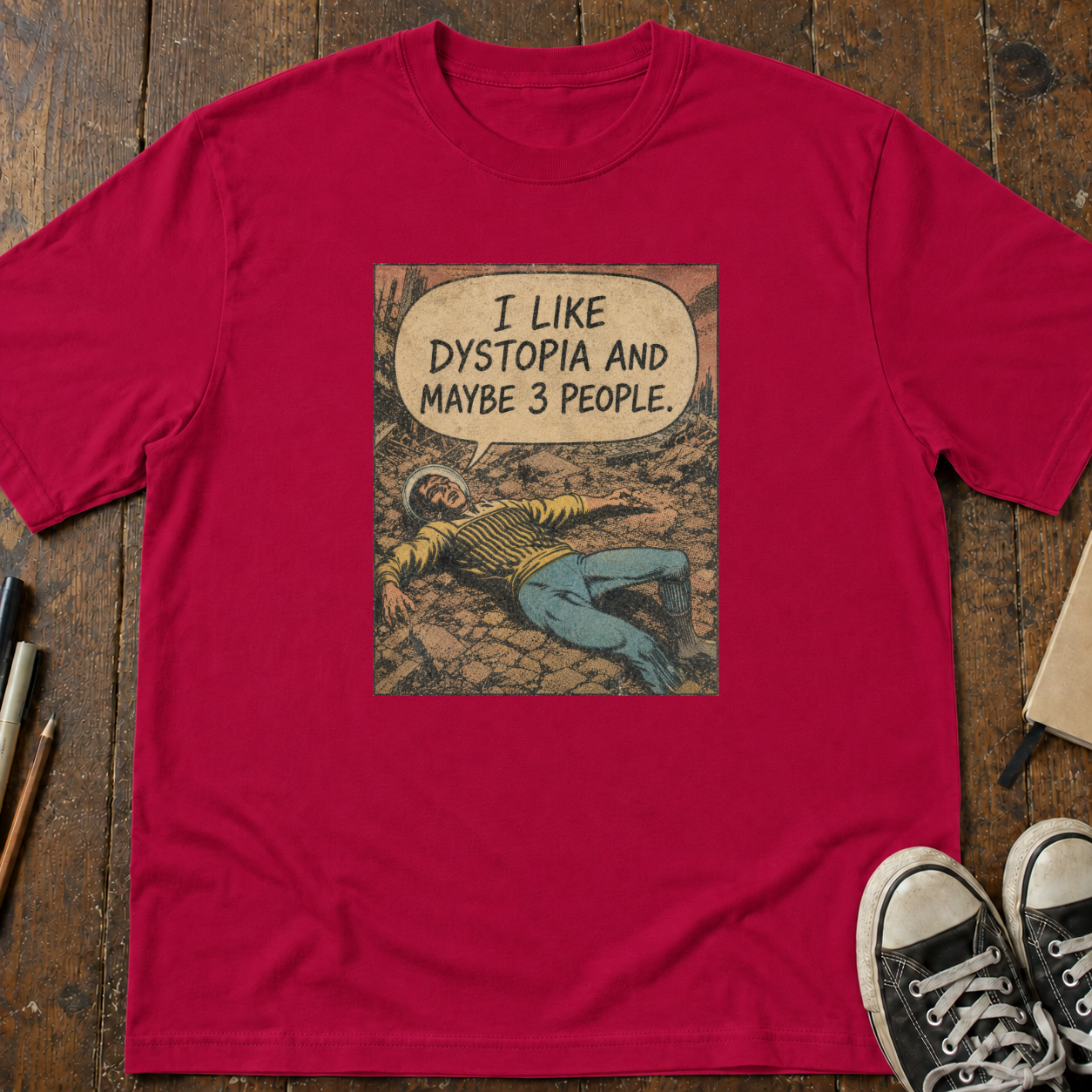 Dystopia and Three People T-Shirt