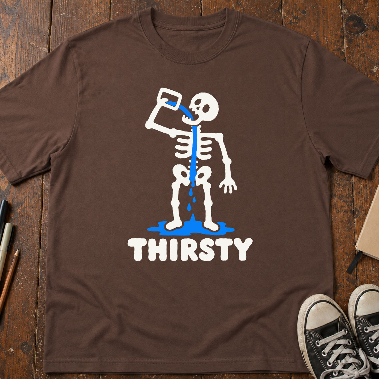 Thirsty Skeleton T-Shirt