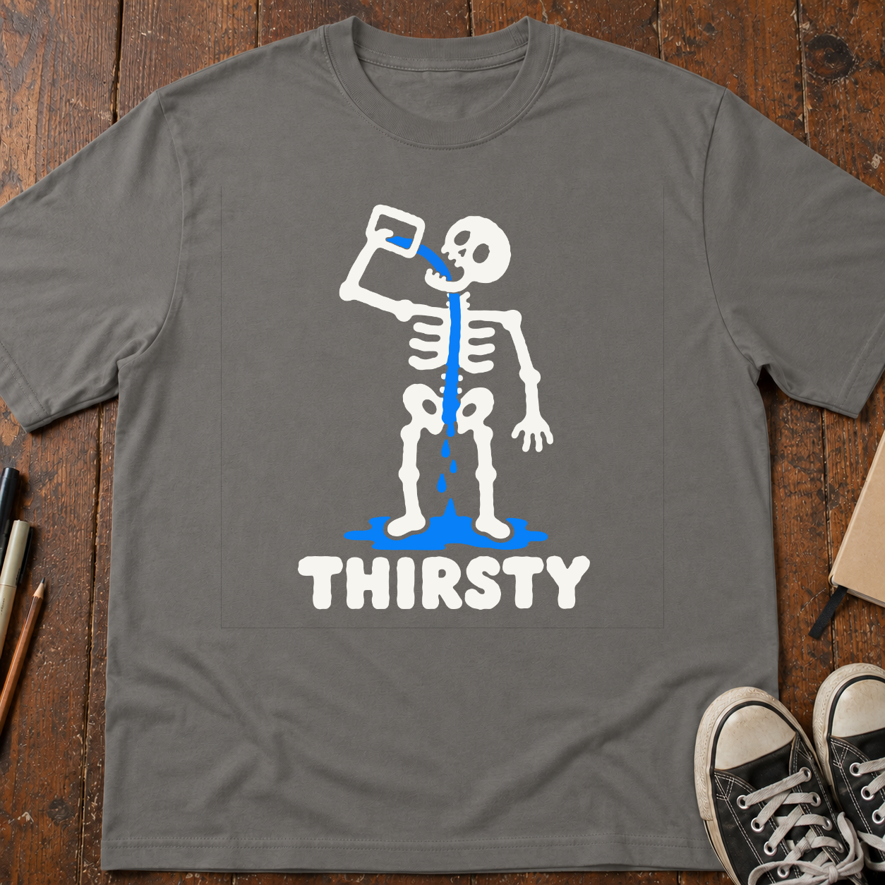 Thirsty Skeleton T-Shirt