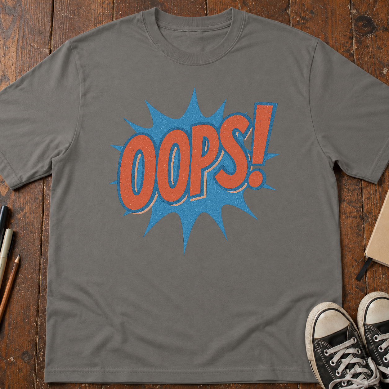 Oops! Comic Sound Effect T-Shirt