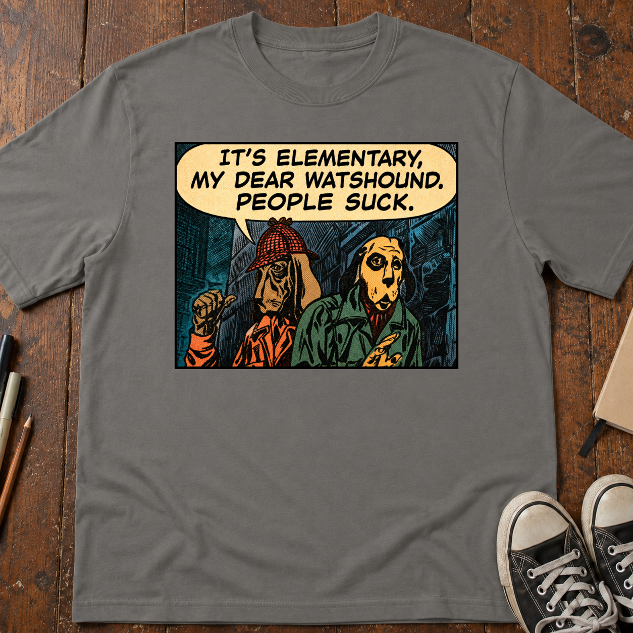 It's Elementary. People Suck. T-Shirt