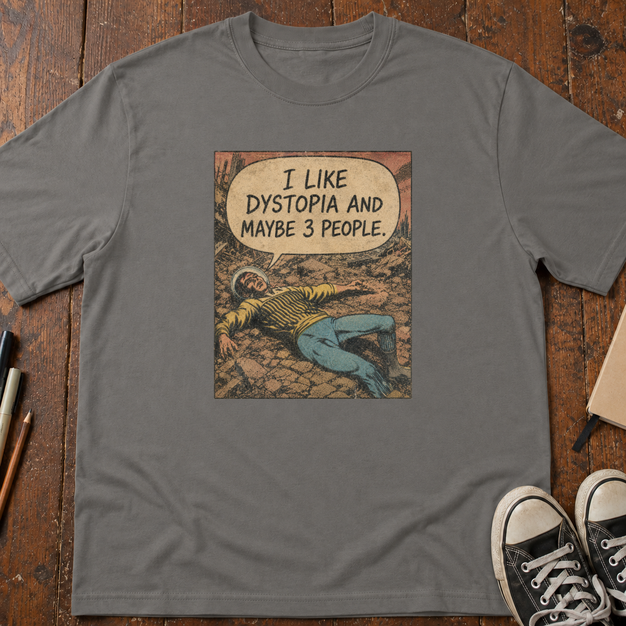 Dystopia and Three People T-Shirt