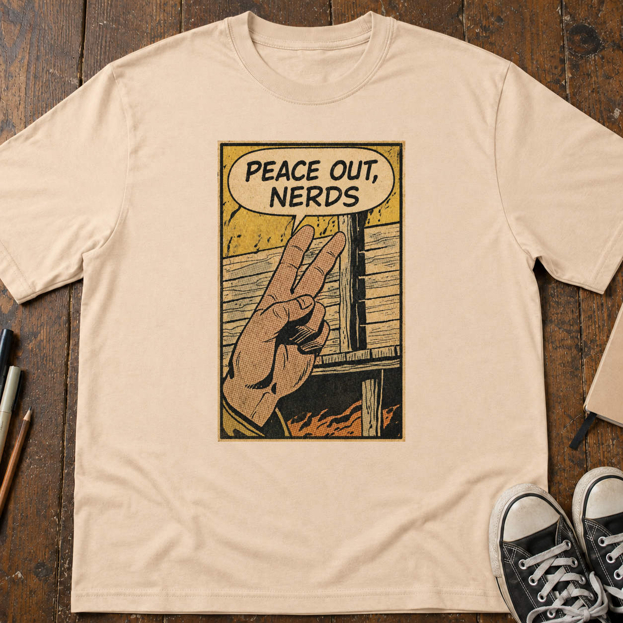 Peace Out, Nerds T-Shirt