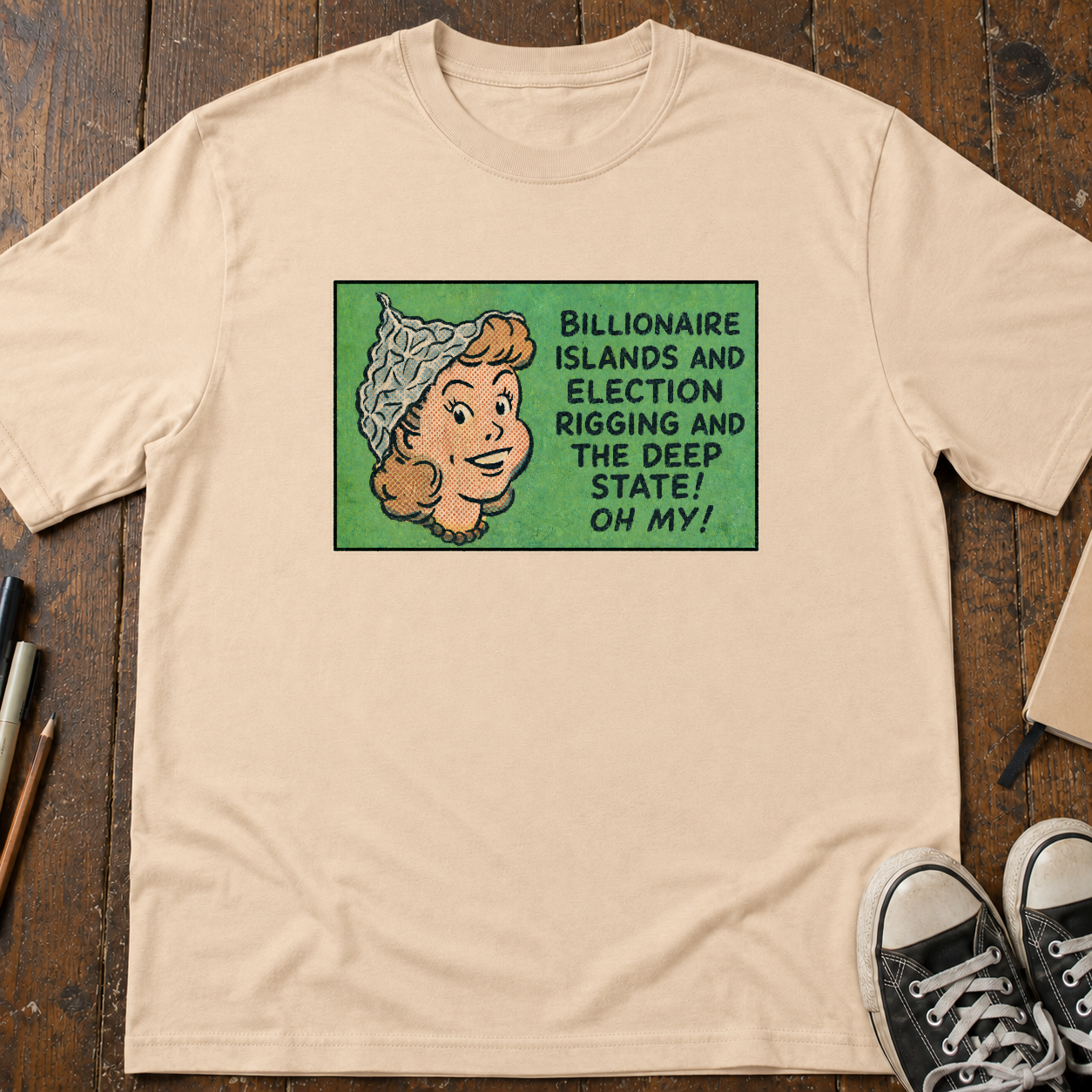 Tinfoil Hat Conspiracy T-Shirt
