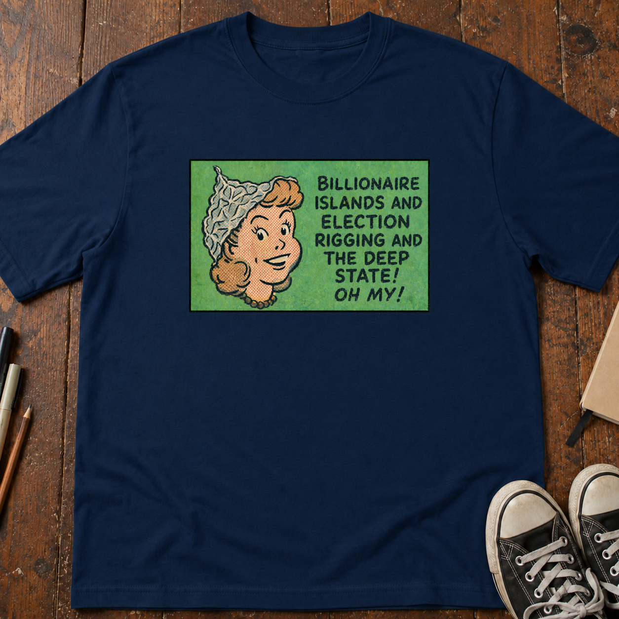 Tinfoil Hat Conspiracy T-Shirt