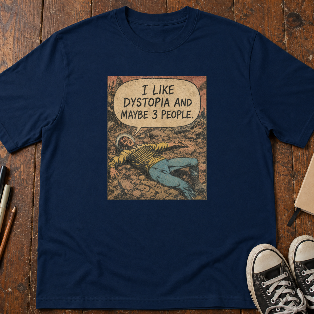 Dystopia and Three People T-Shirt