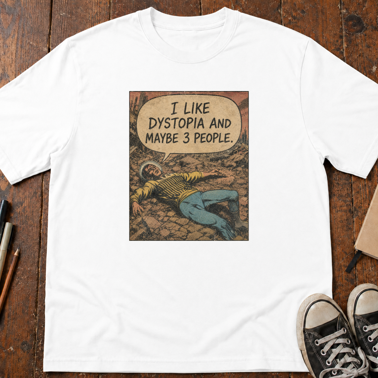 Dystopia and Three People T-Shirt