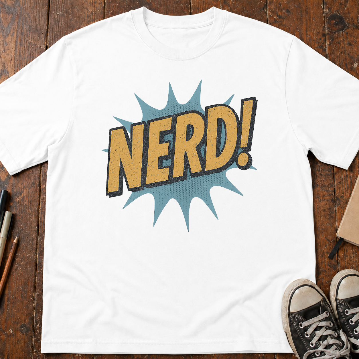 NERD! Comic Sound Effect T-Shirt
