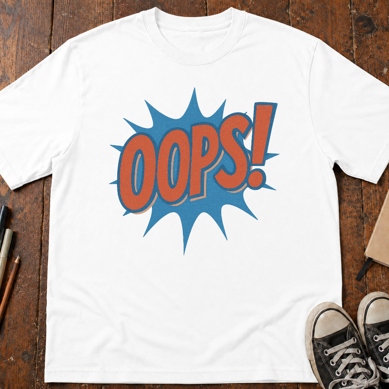 Oops! Comic Sound Effect T-Shirt