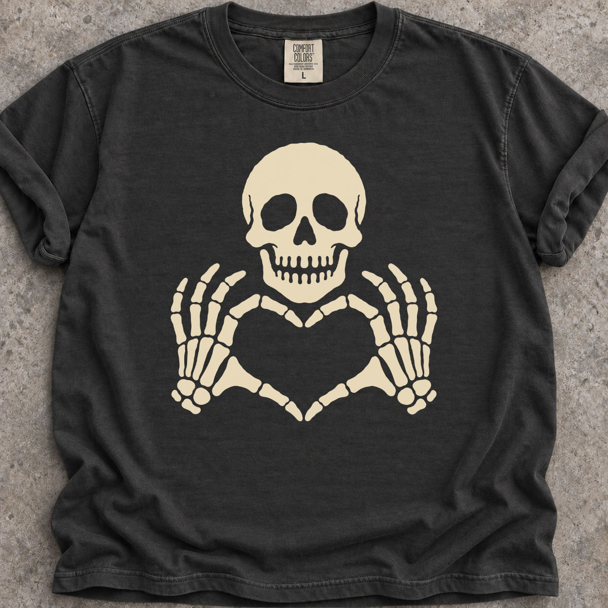 Skull Finger Heart T-Shirt