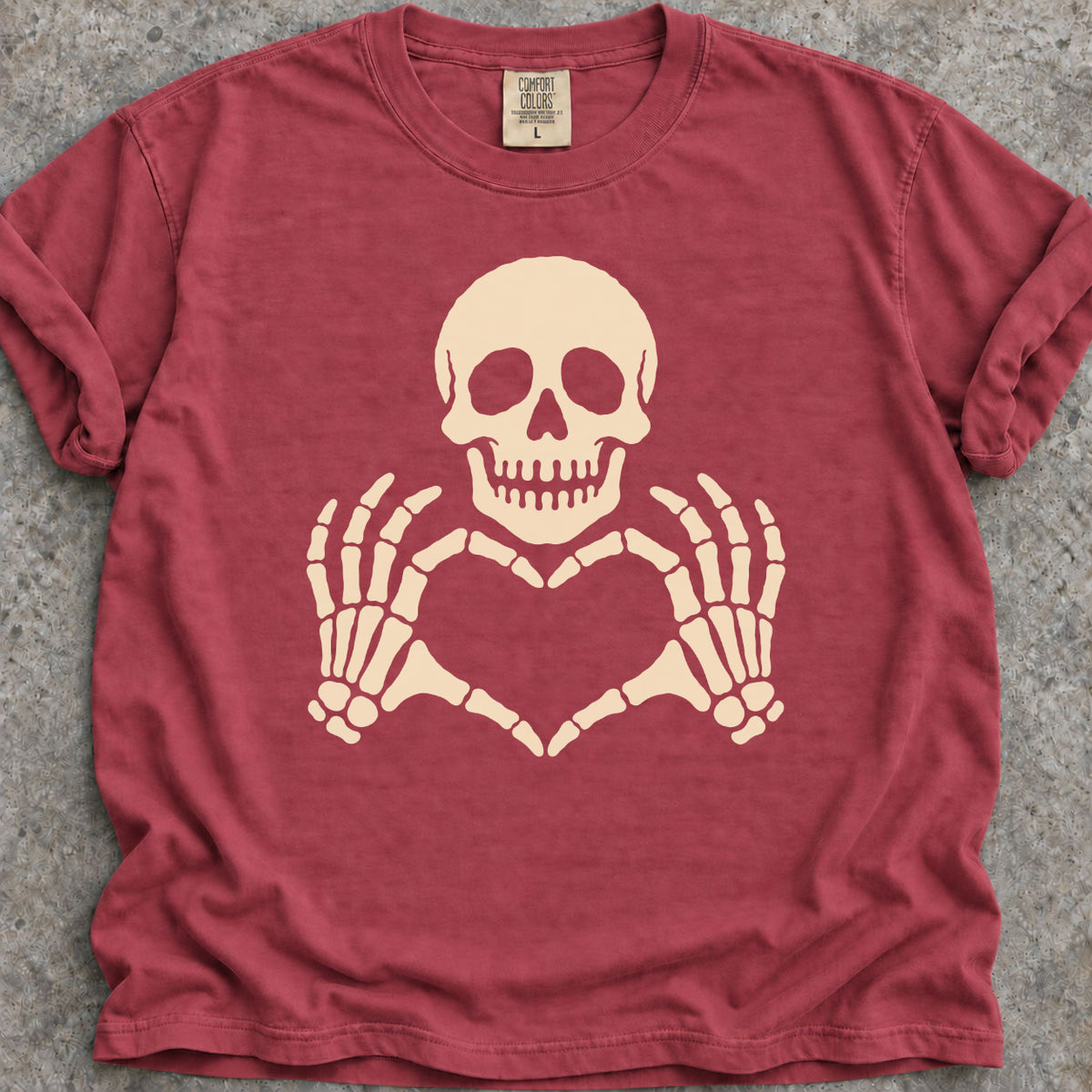 Skull Finger Heart T-Shirt